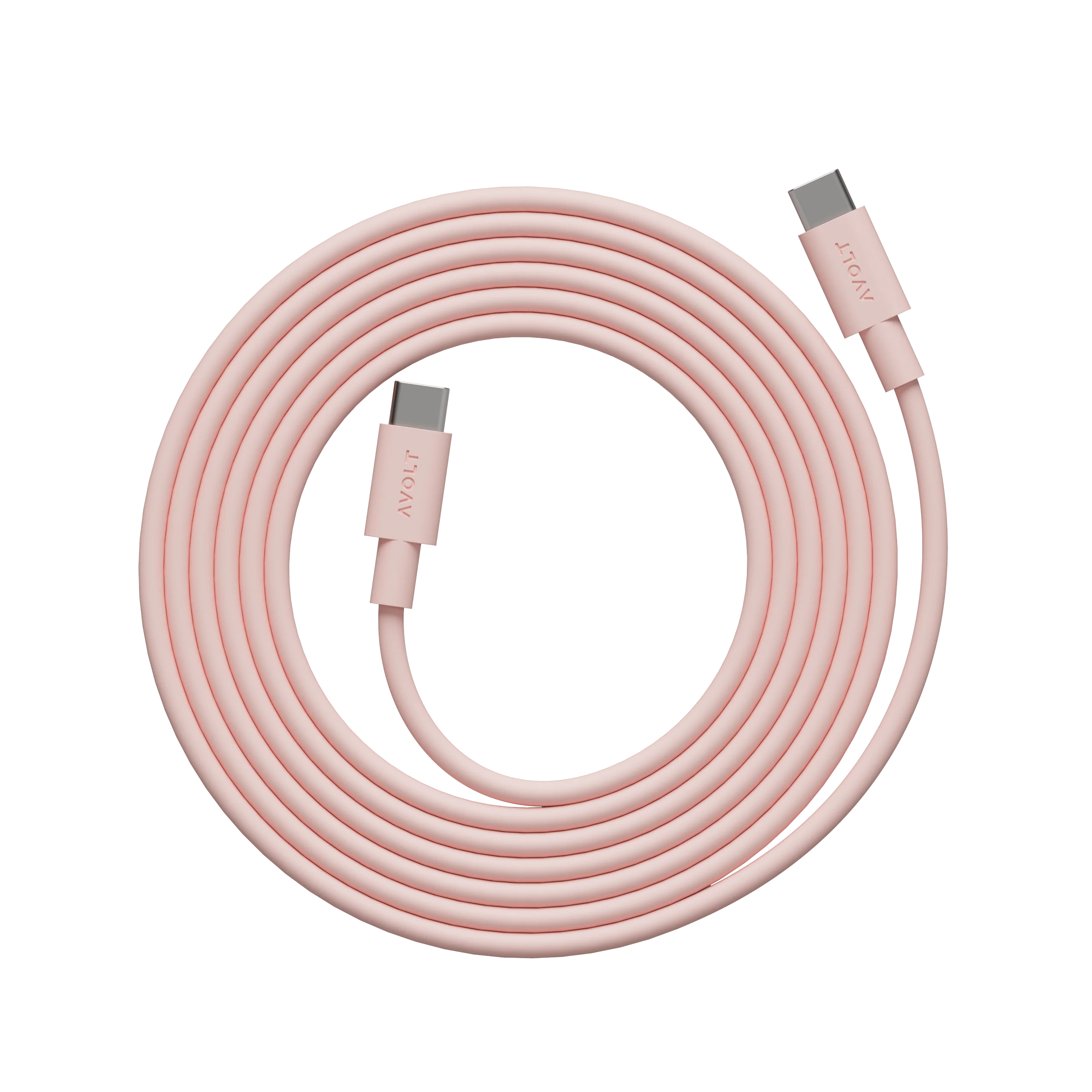 AVOLT Cable 1 USB-C to USB-C Cable - New Pink