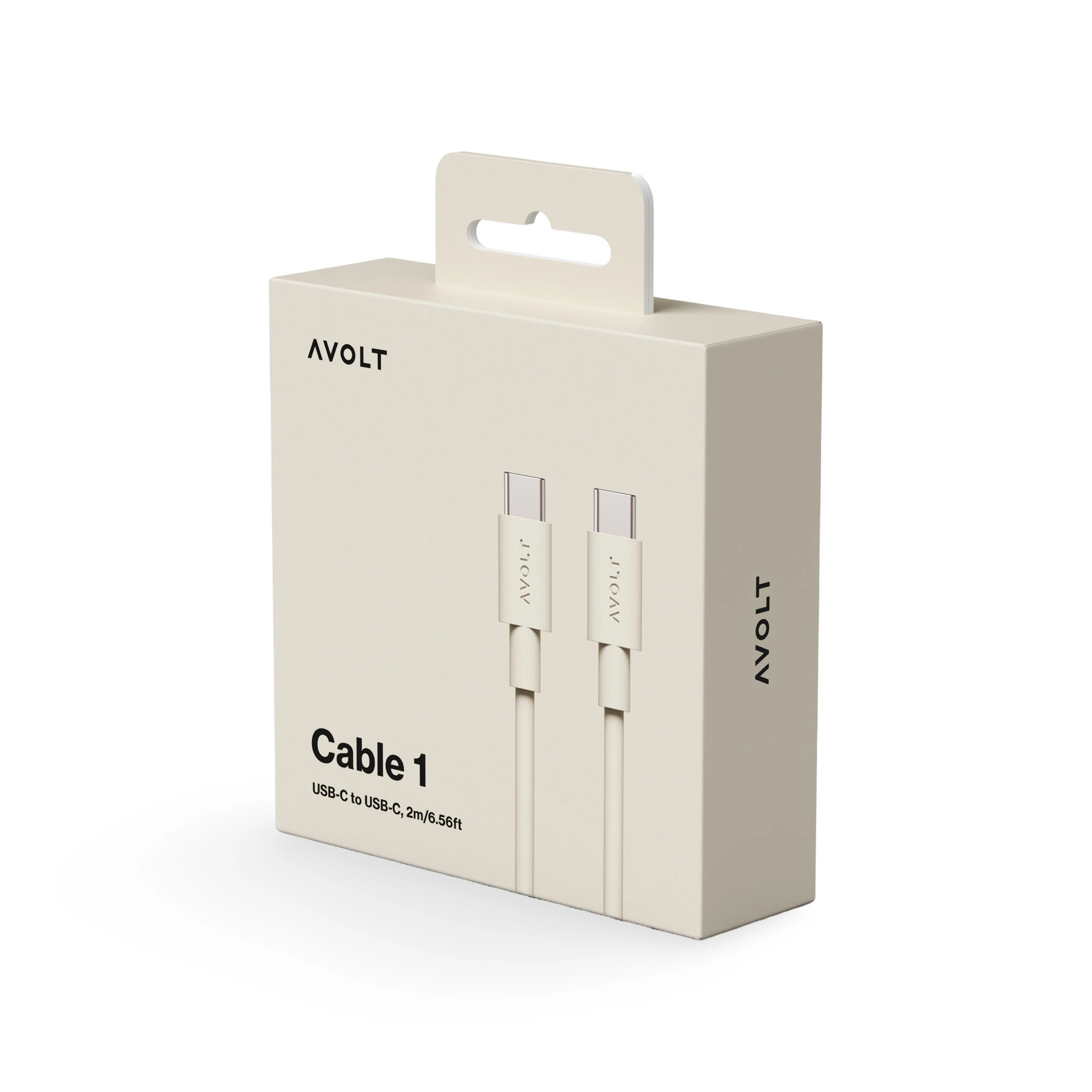 AVOLT Cable 1 USB-C to USB-C Cable - Nomad Sand - Image 2