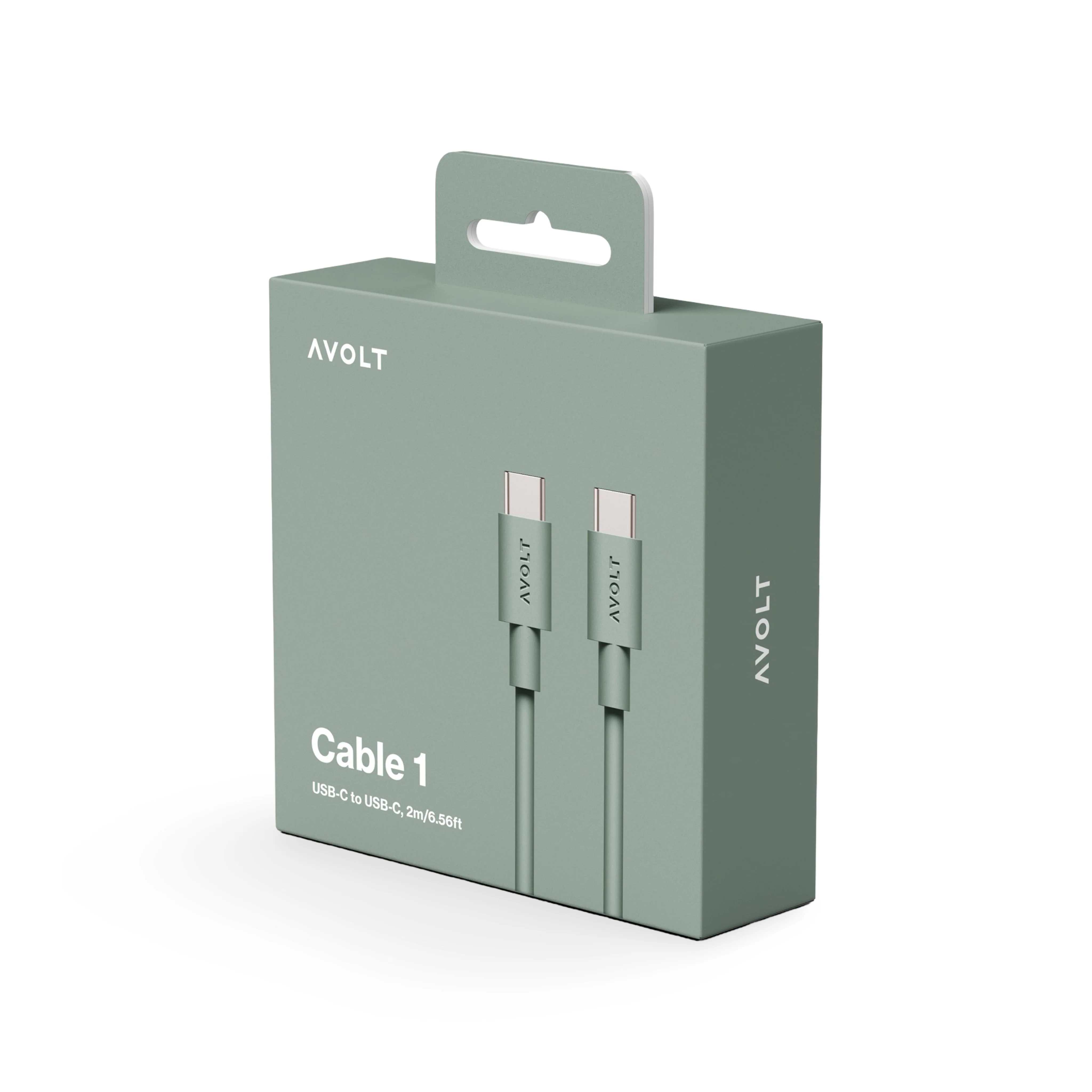 AVOLT Cable 1 USB-C to USB-C Cable - Oak Green - Image 2