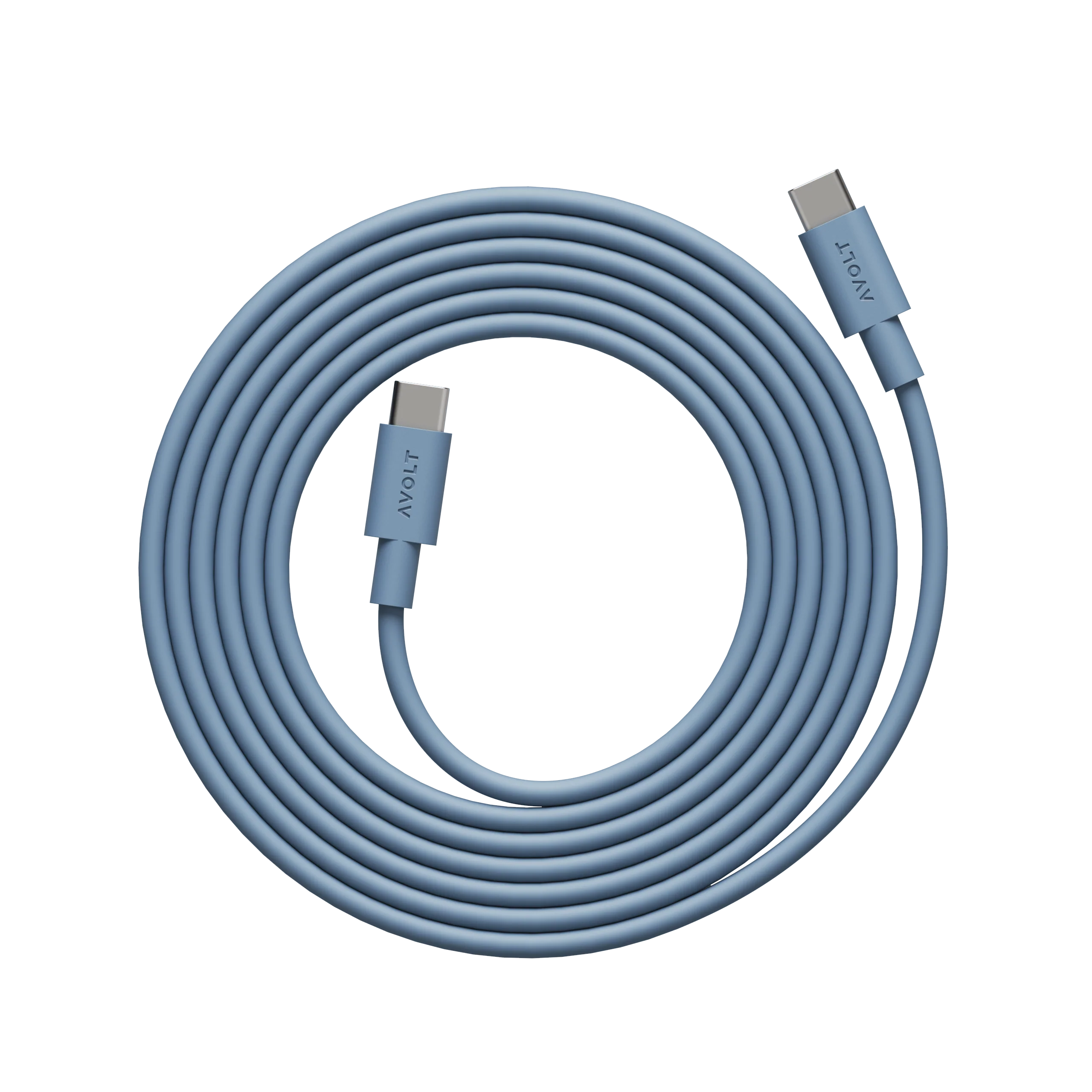 AVOLT Cable 1 USB-C to USB-C Cable - Shark Blue