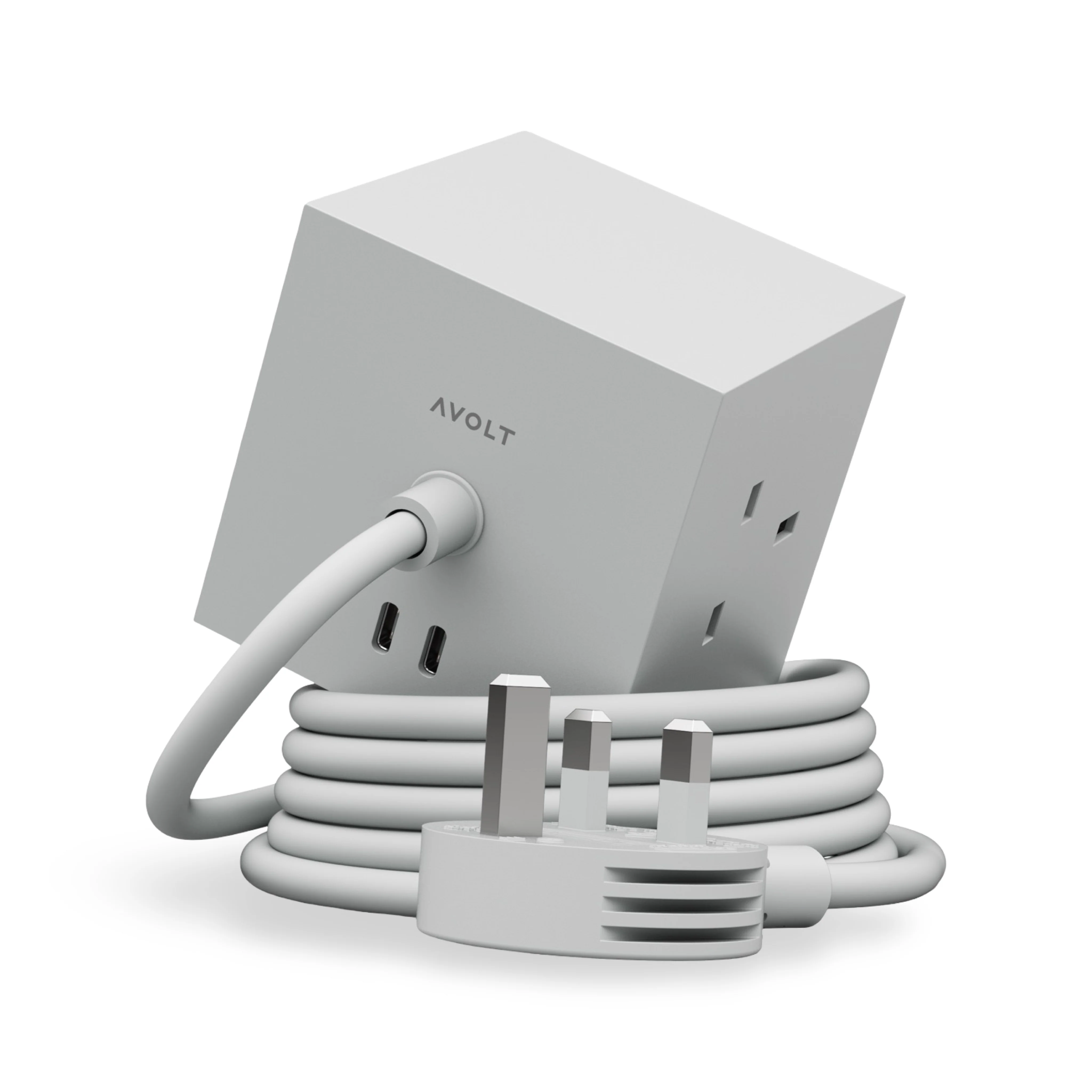 AVOLT Square 1 Power Extension Lead - Gotland Grey