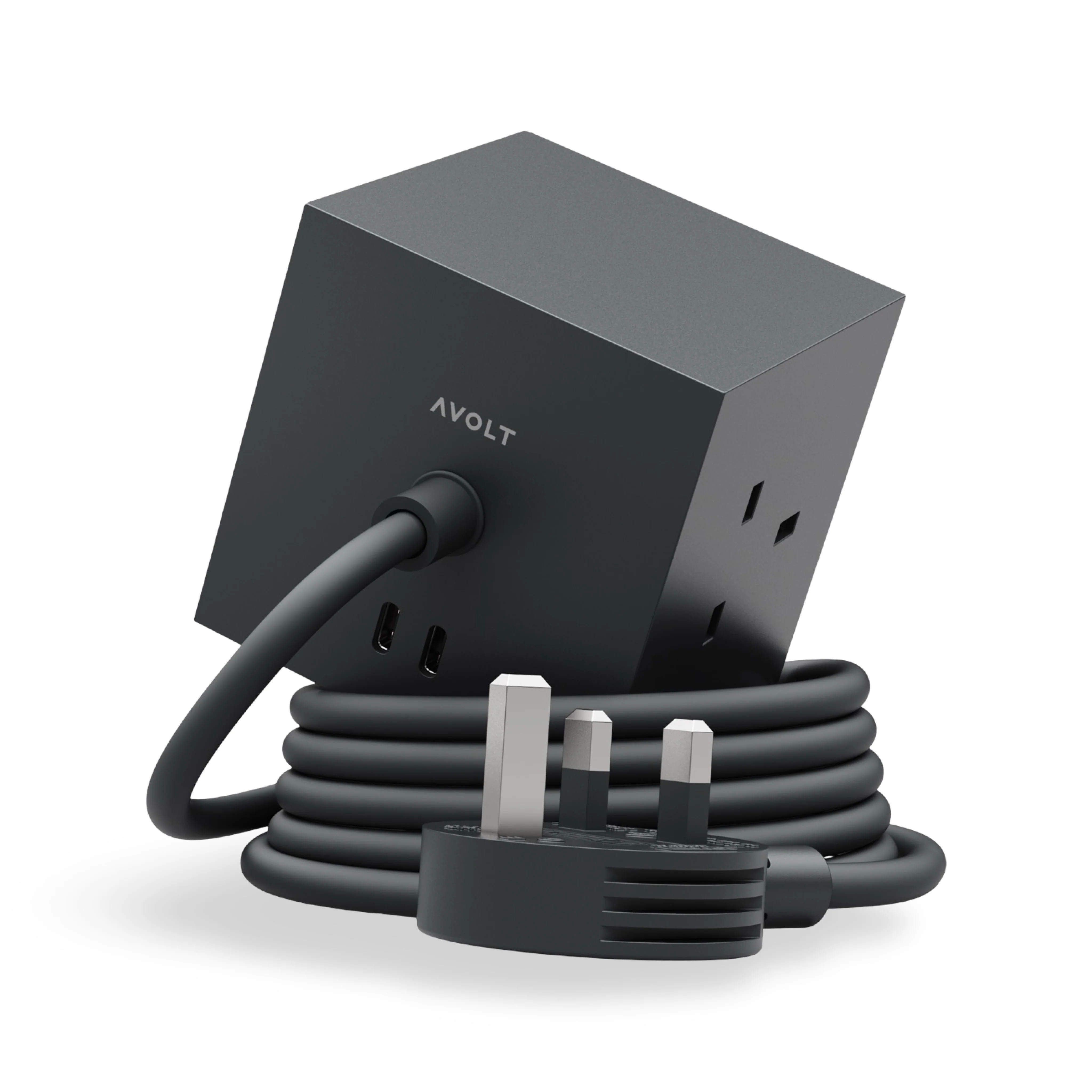 AVOLT Square 1 Power Extension Lead - Stockholm Black