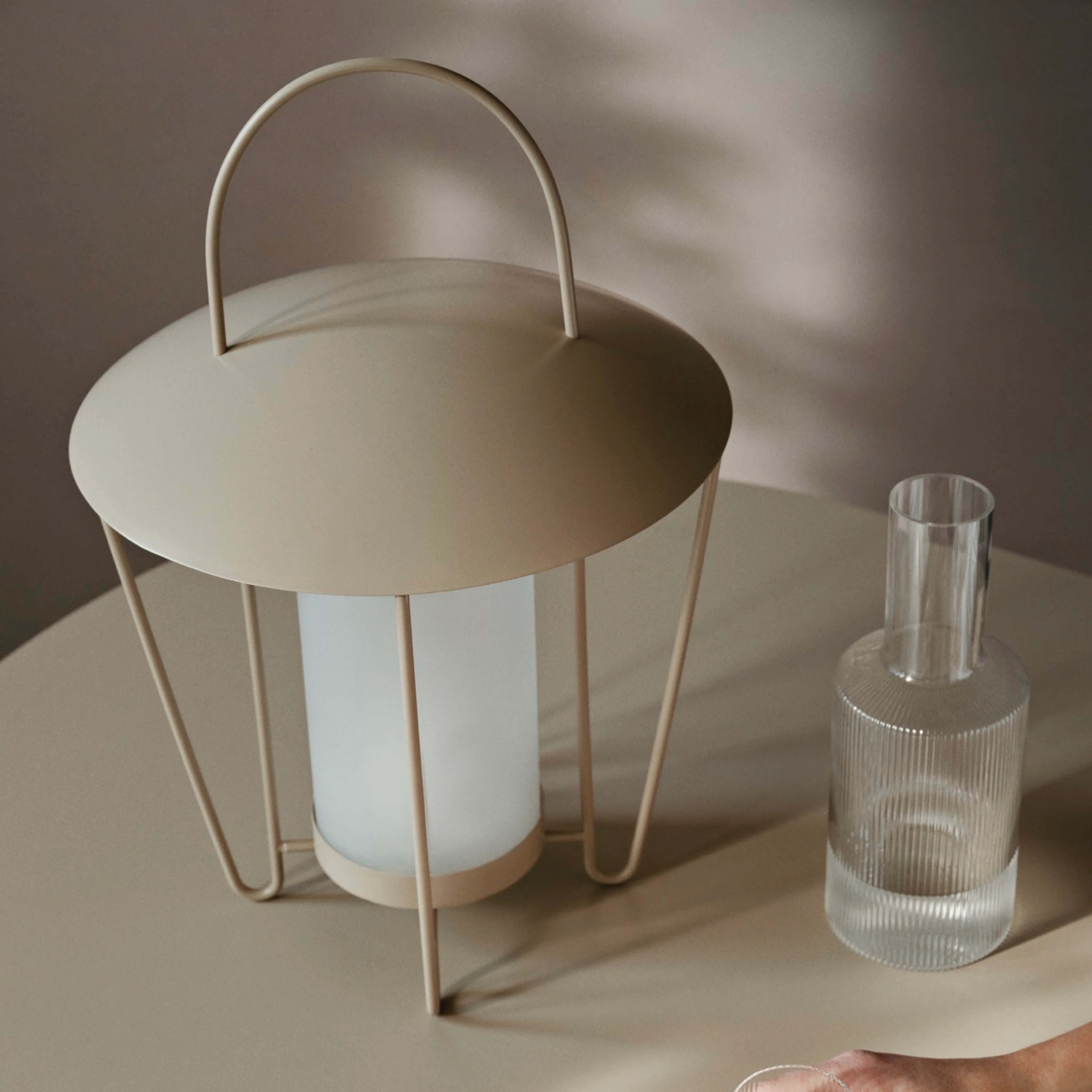 Ferm Living Abri Lantern - Cashmere - Image 2