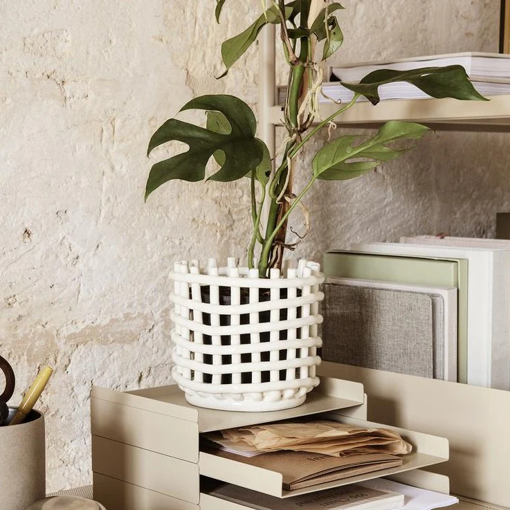 Ferm Living Ceramic Basket - Small - Image 5
