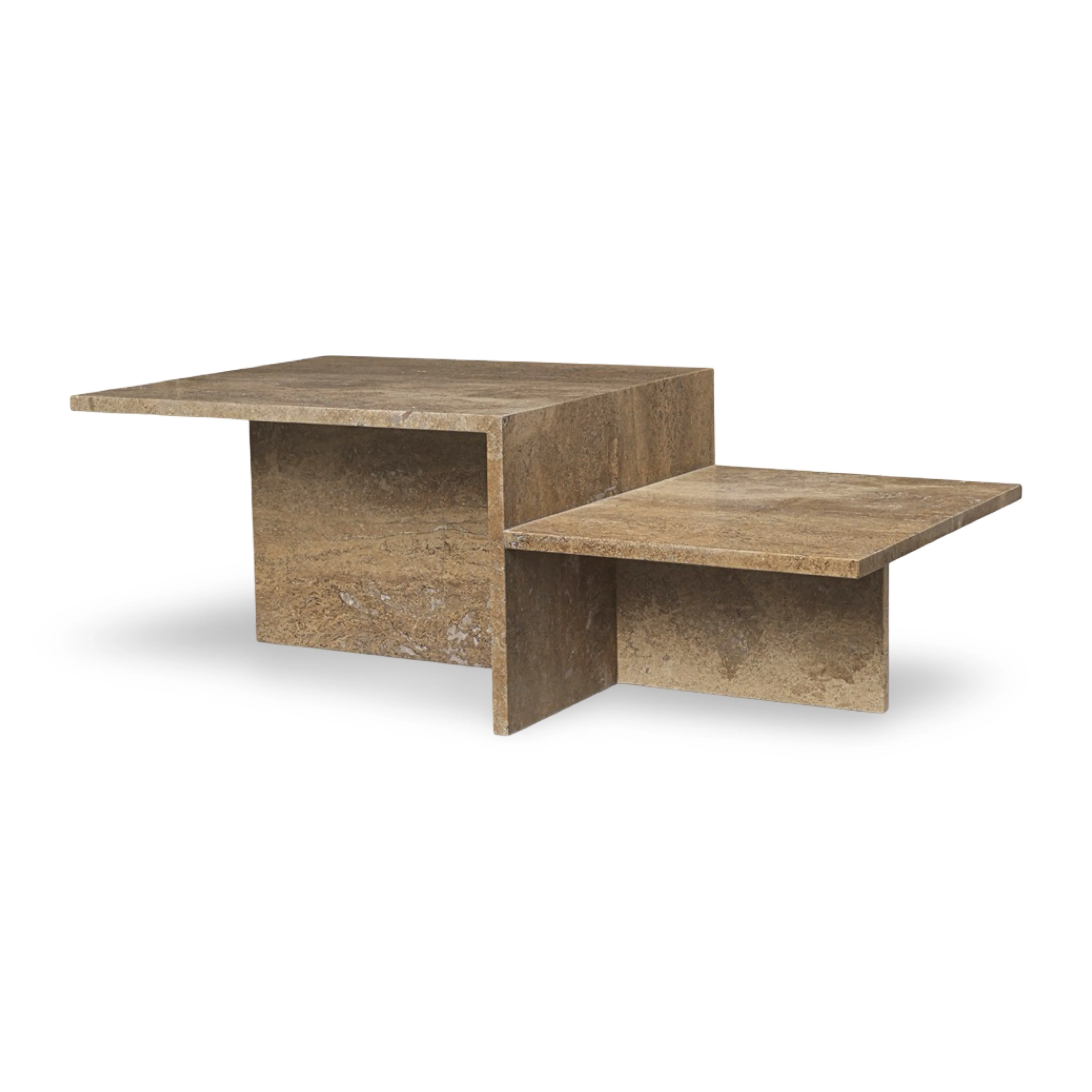 Ferm Living Distinct Coffee Table - Travertine - Image 2