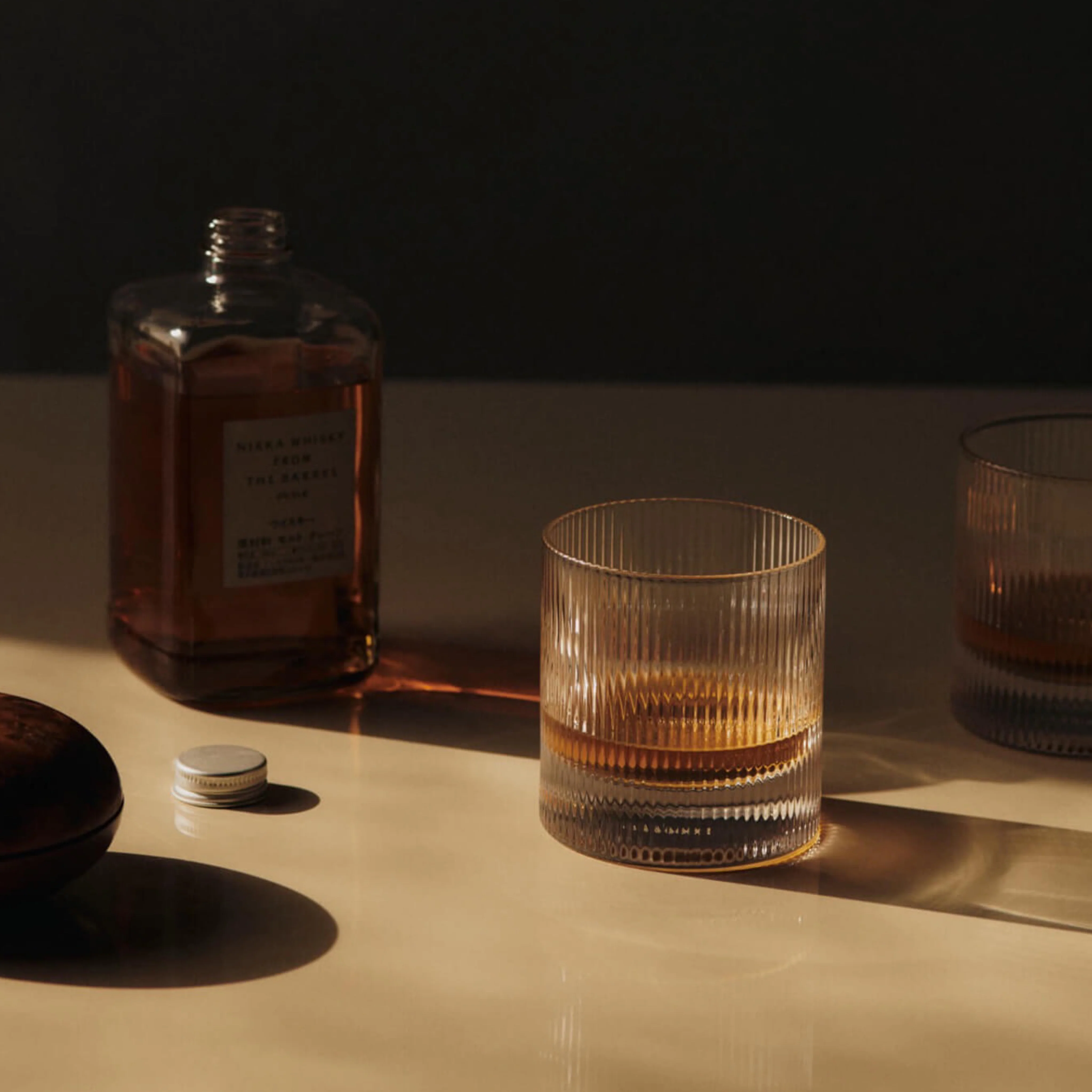 Ferm Living Ripple Whiskey Tumblers (set of 2) - Clear - Image 2