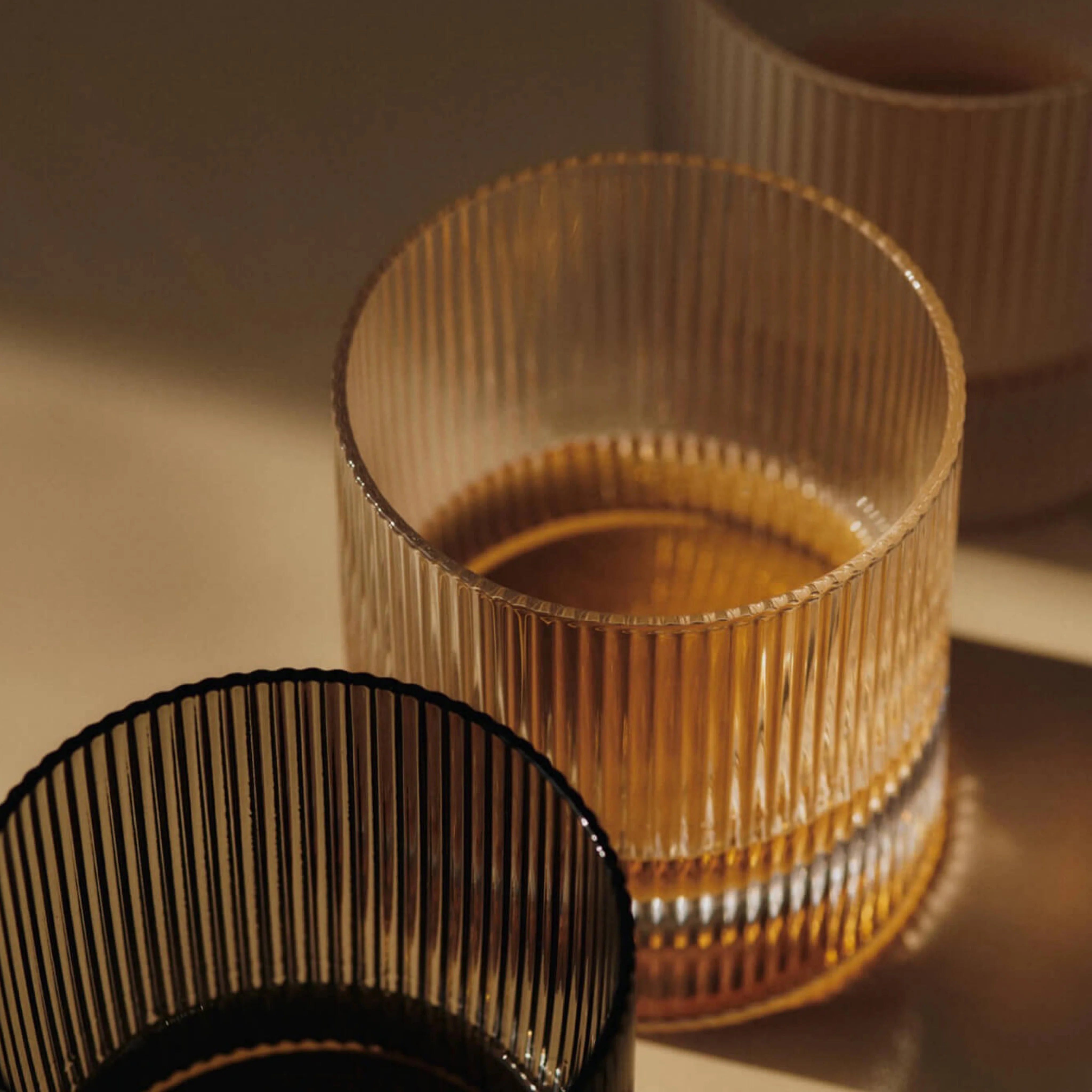 Ferm Living Ripple Whiskey Tumblers (set of 2) - Clear - Image 3