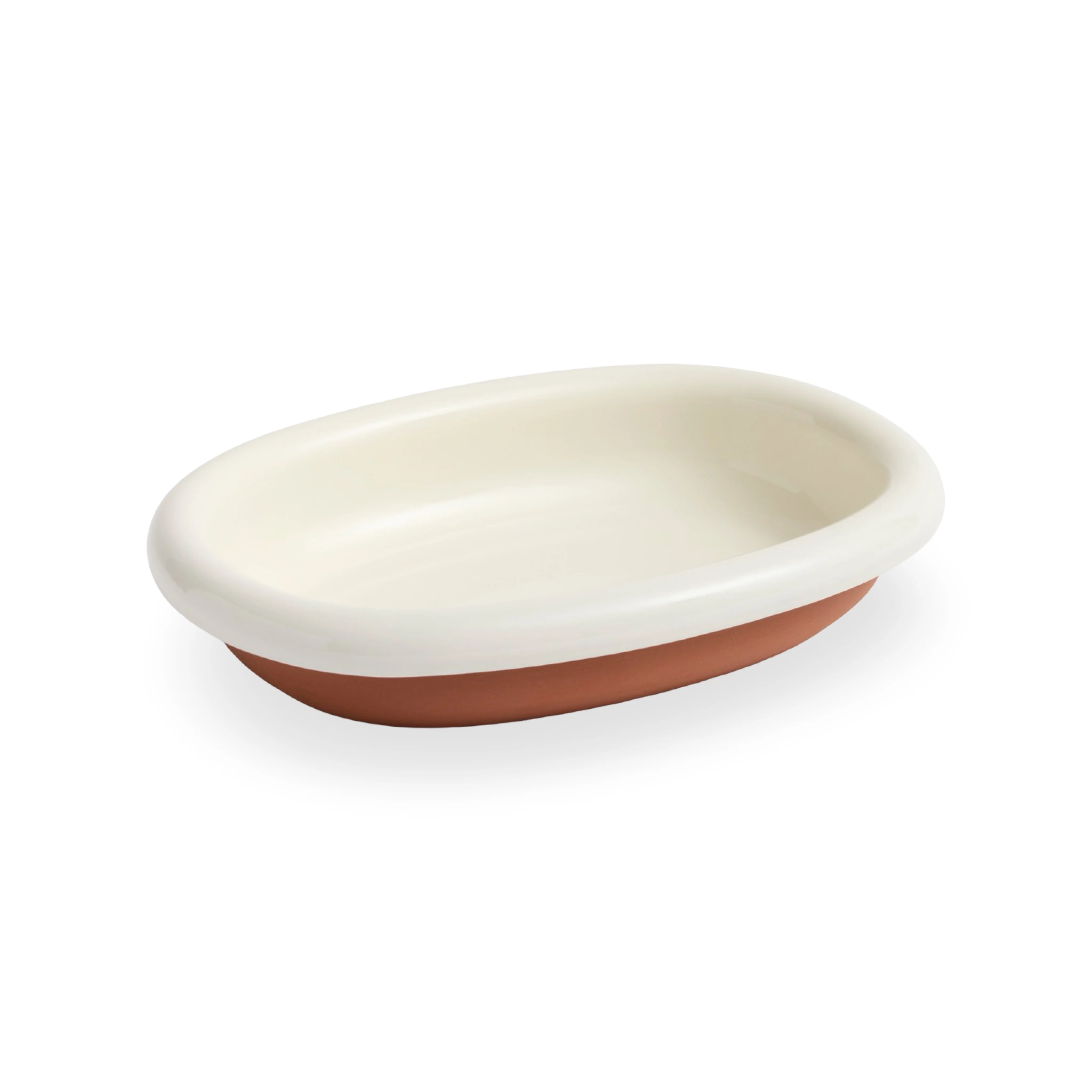 HAY Barro Oval Dish Small - Off-White