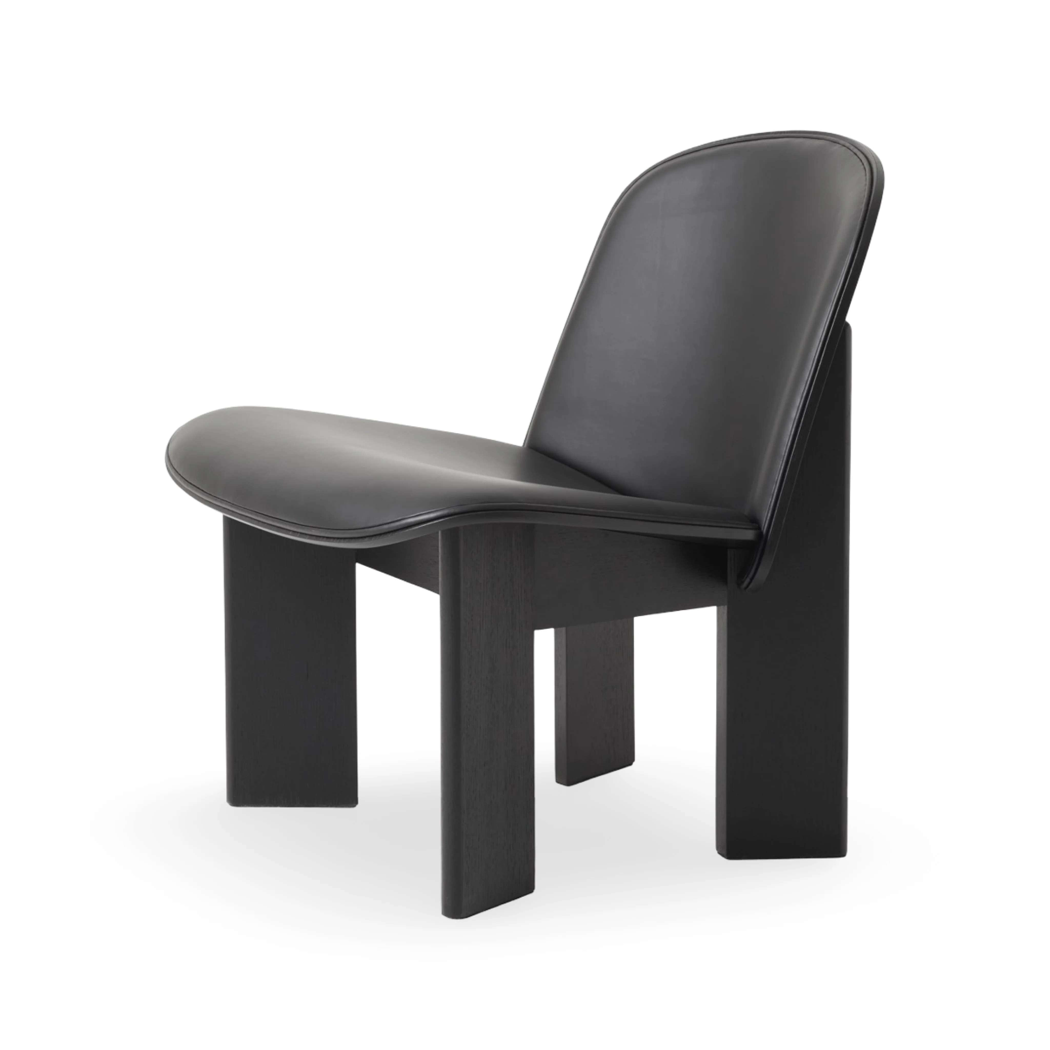 HAY Chisel Lounge Chair - Leather - Image 4