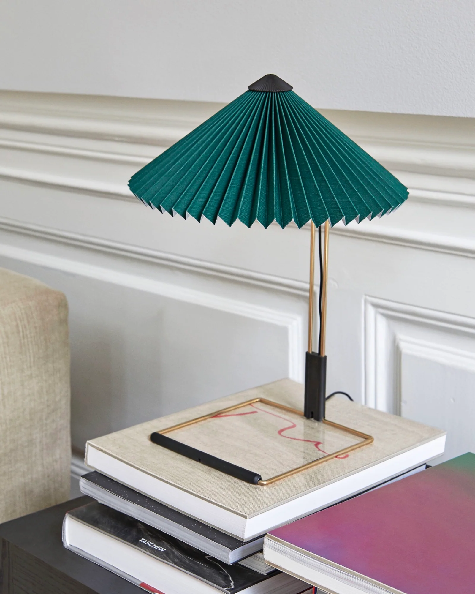 HAY Matin Table Lamp - Polished Brass Base - Image 8