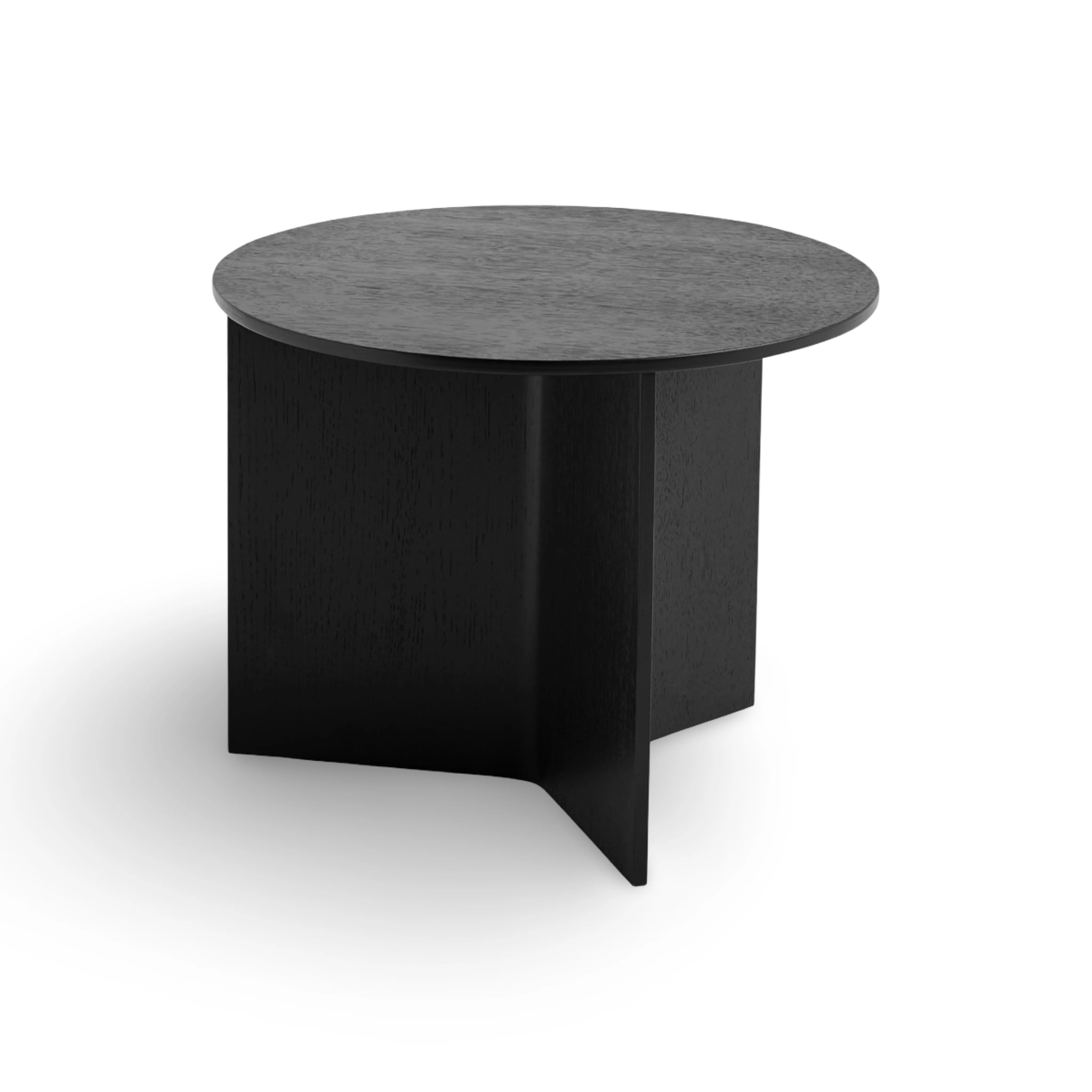 HAY Slit Wood Coffee Table - Ø45cm - Image 3