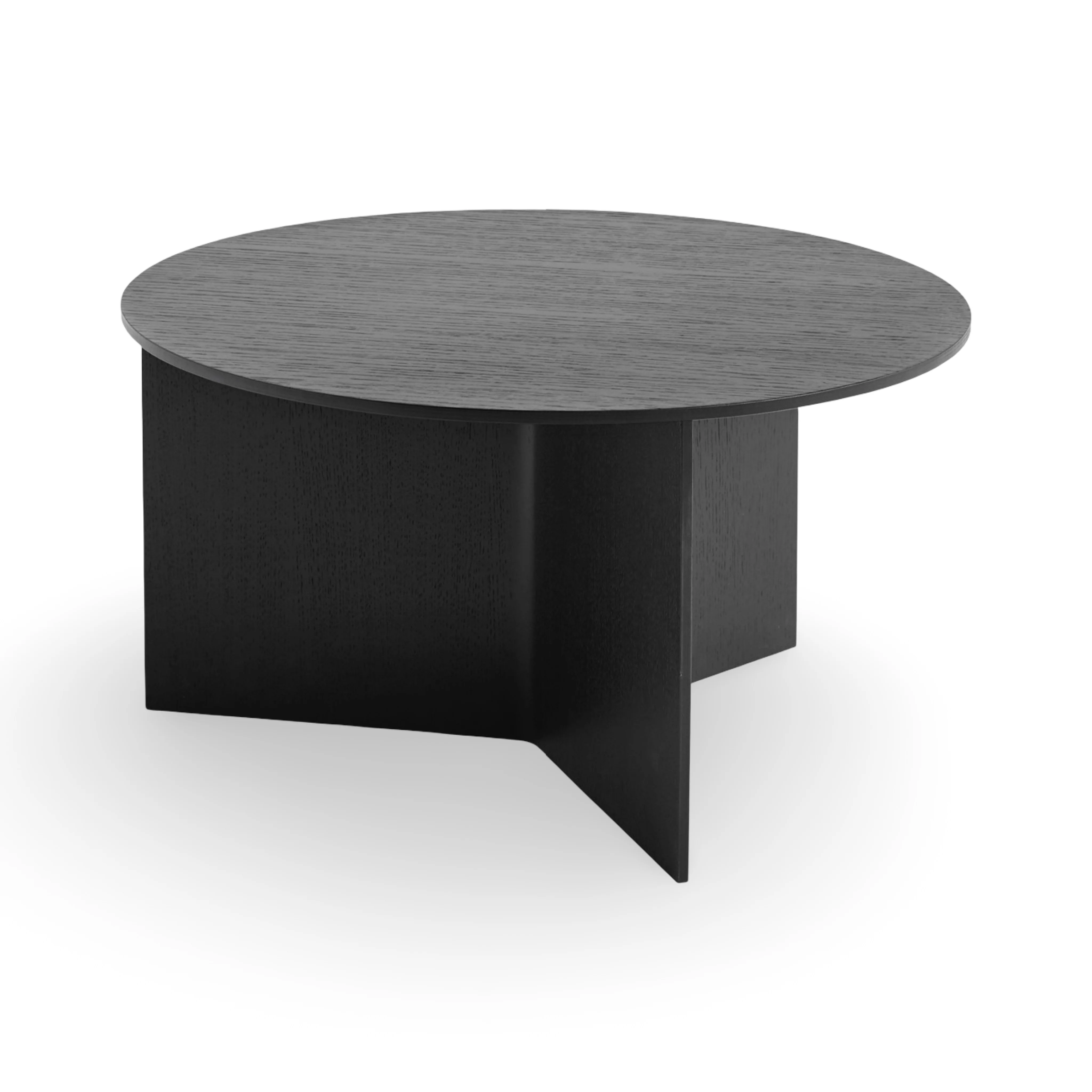 HAY Slit Wood Coffee Table - Ø65cm - Image 3