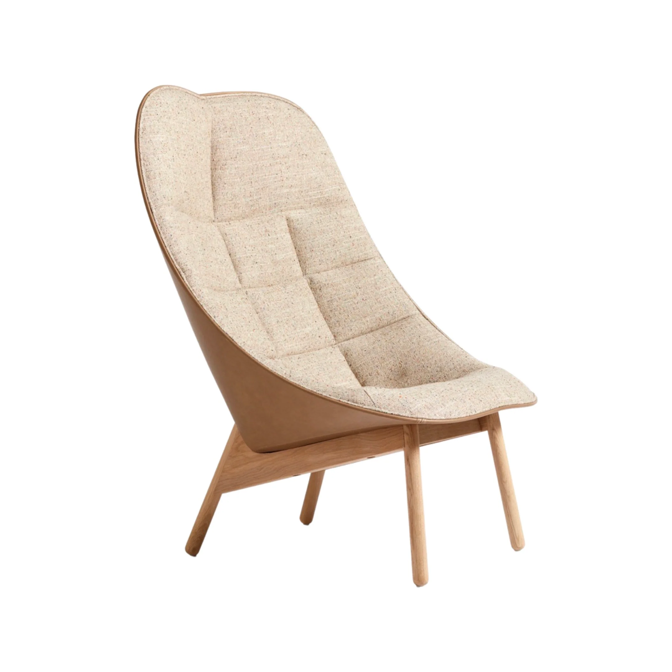 HAY Uchiwa Quilted Lounge Chair - Image 11