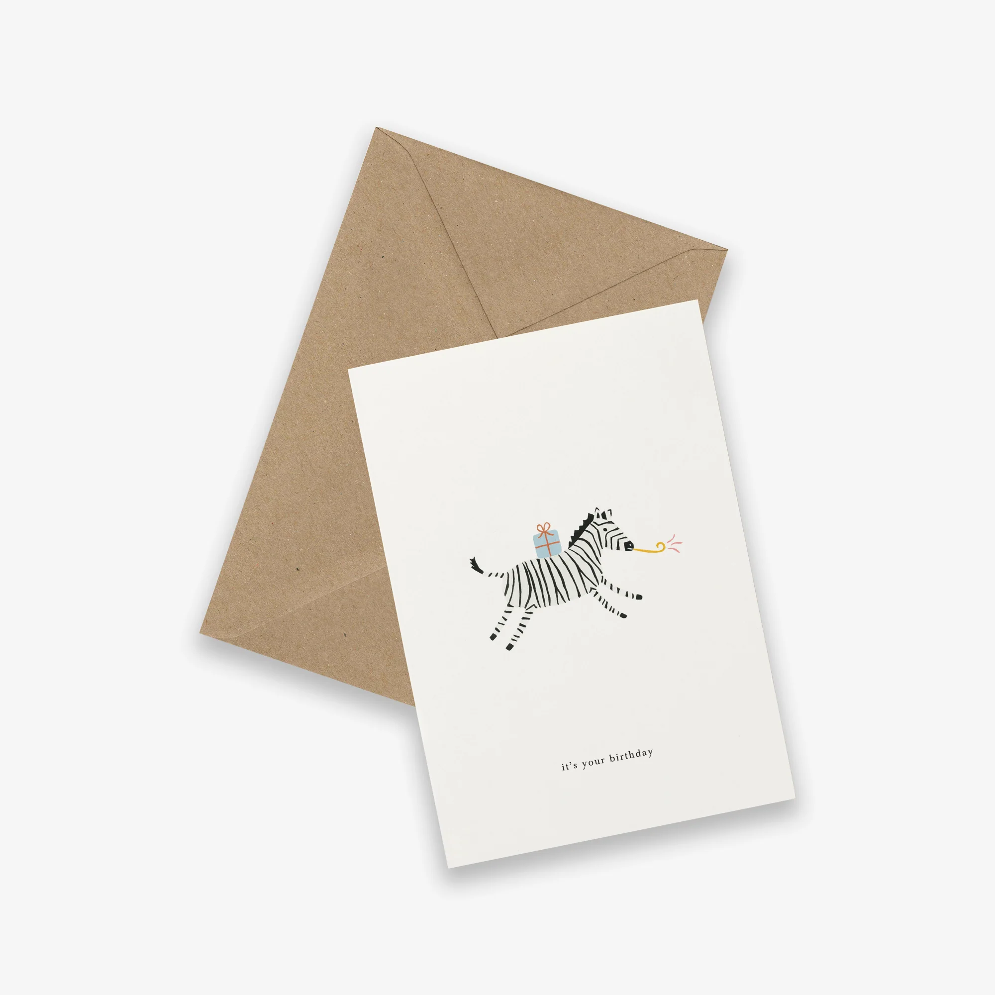 Kartotek Greeting Card - Birthday Zebra (It’s Your Birthday)