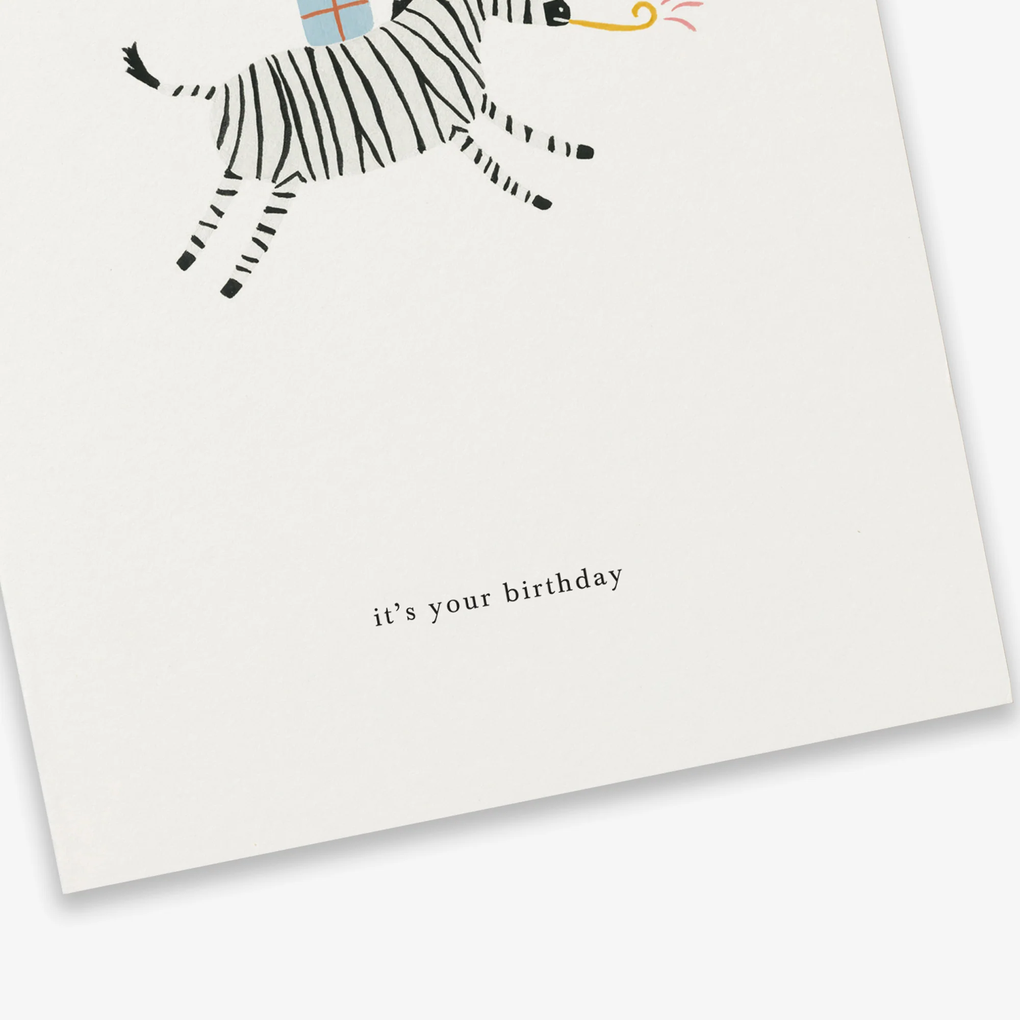 Kartotek Greeting Card - Birthday Zebra (It’s Your Birthday) - Image 2