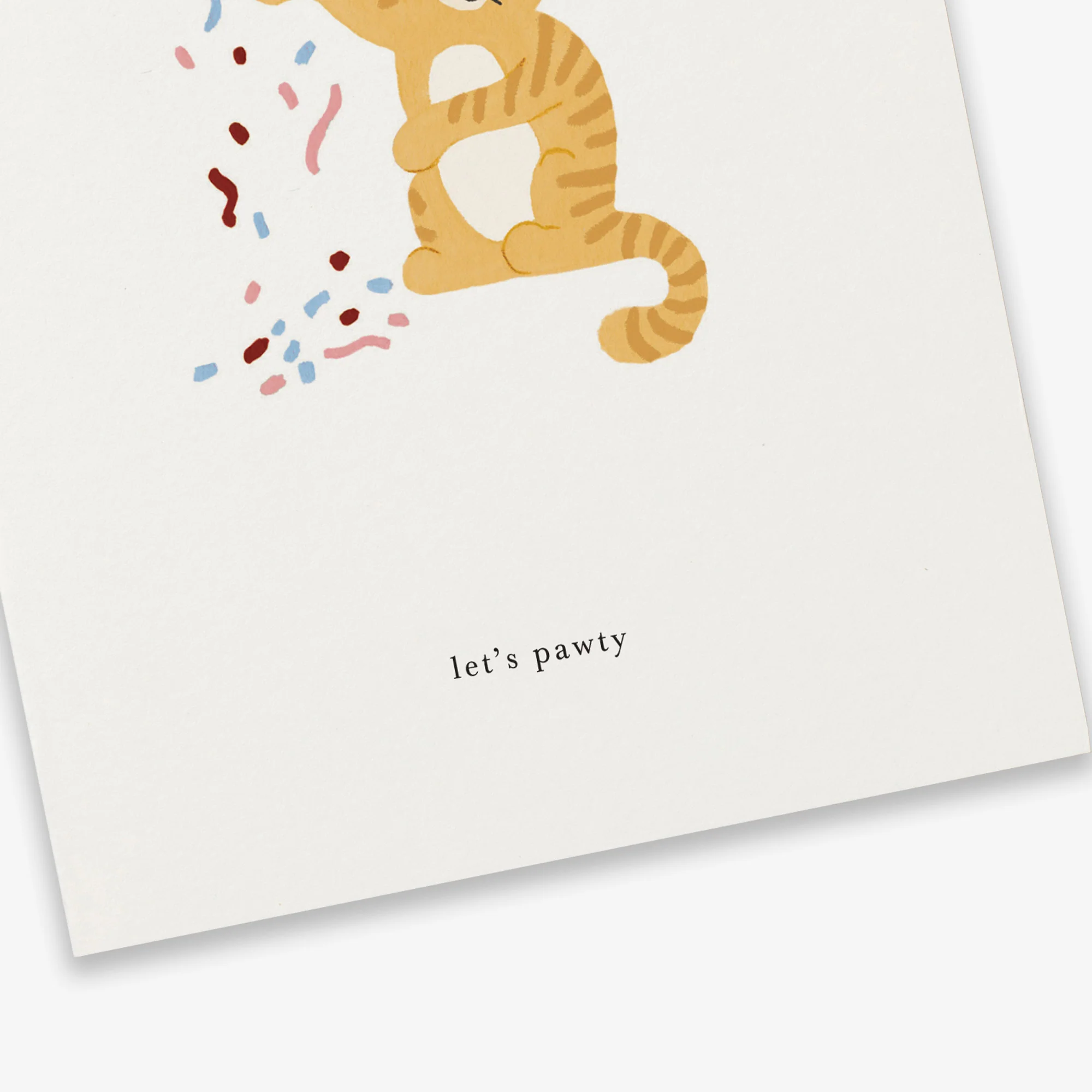 Kartotek Greeting Card - Celebration Cat (Let’s Pawty) - Image 2