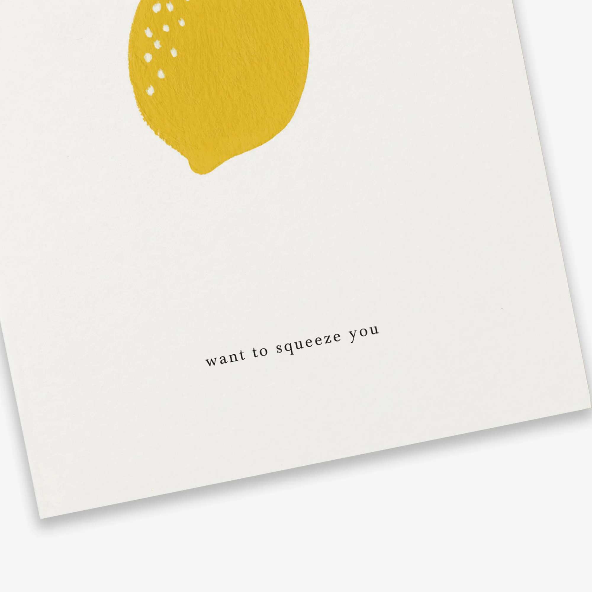 Kartotek Greeting Card - Lemon (Want To Squeeze You) - Image 2