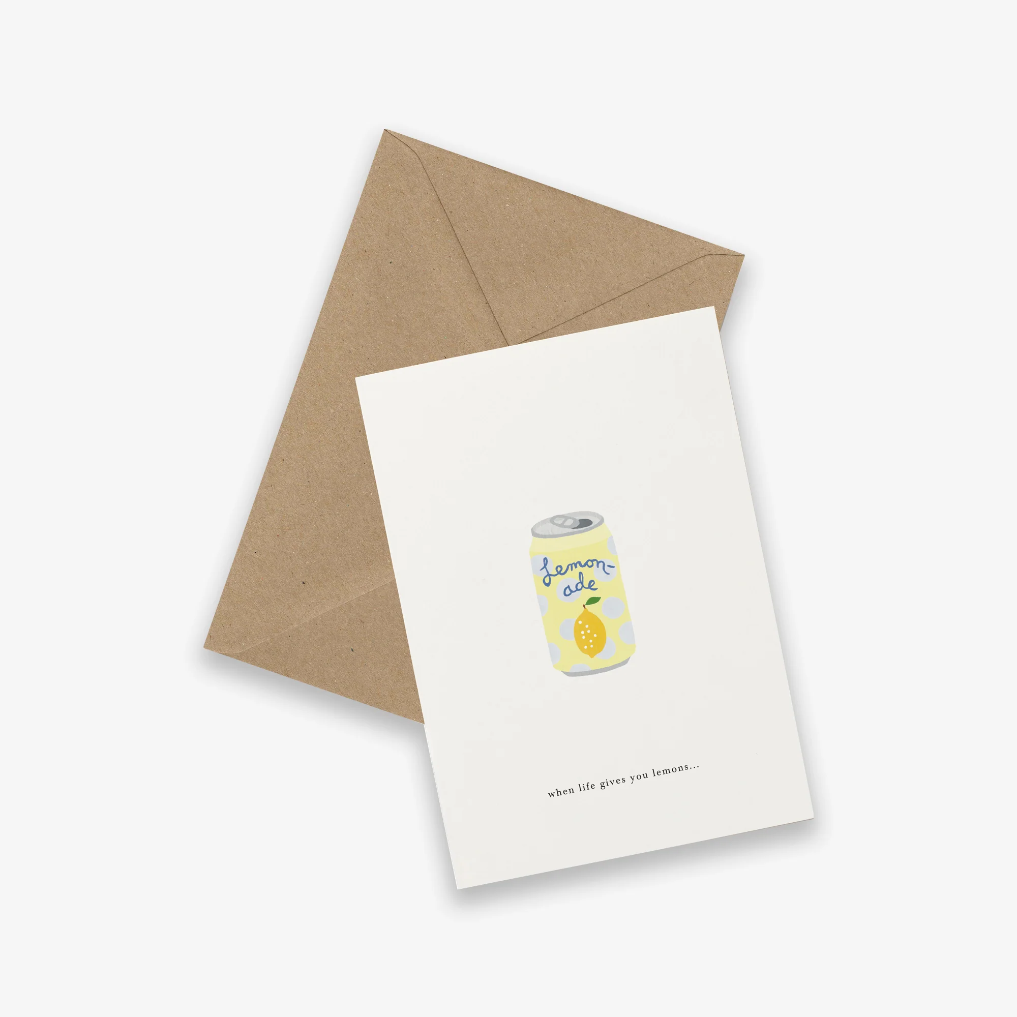 Kartotek Greeting Card - Soda Can (When Life Gives You Lemons) - Image 2