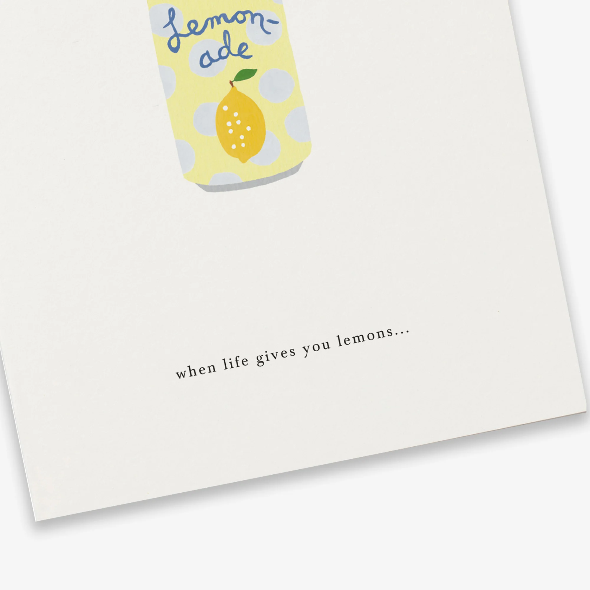 Kartotek Greeting Card - Soda Can (When Life Gives You Lemons) - Image 4