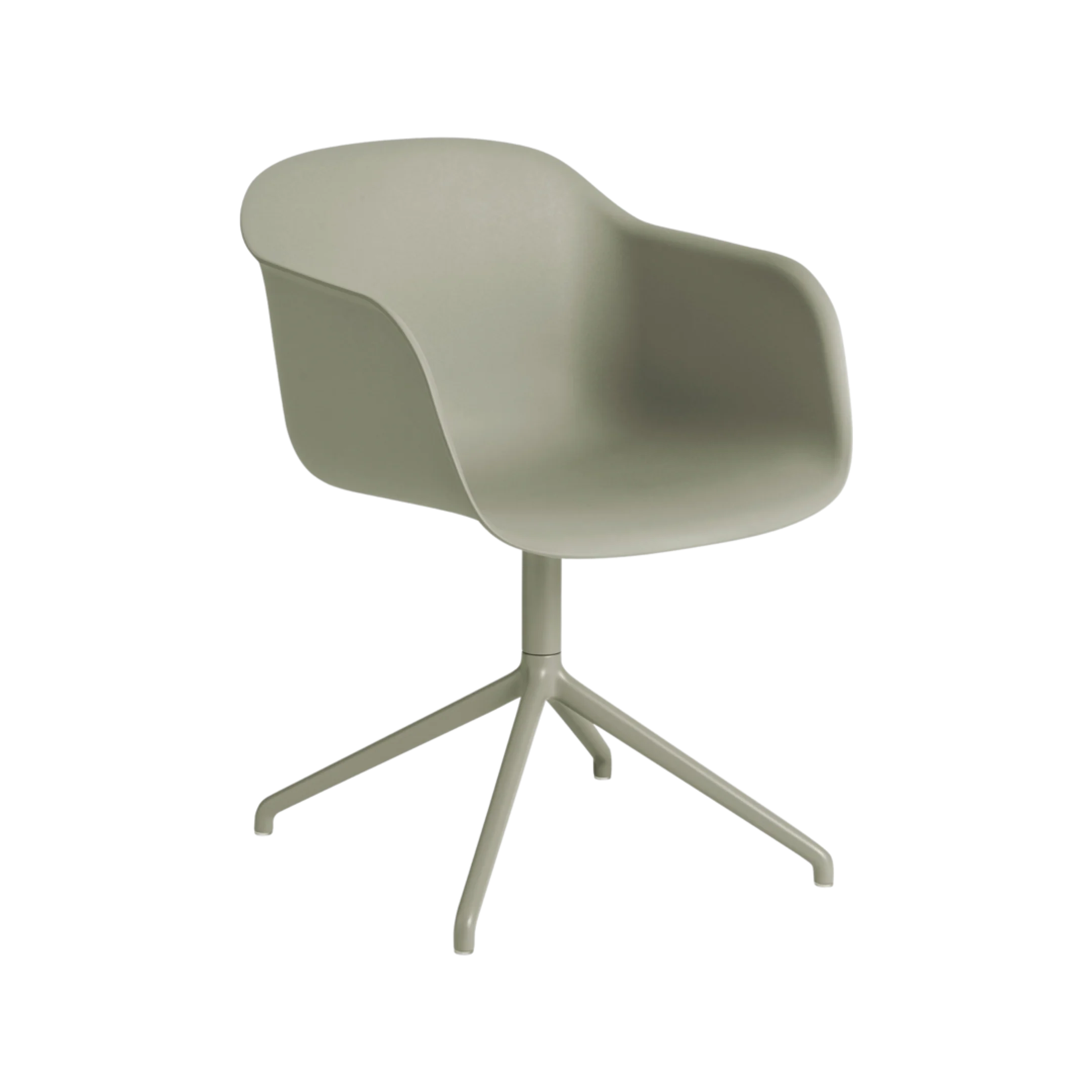 Muuto Fiber Armchair - Swivel Base - Recycled Plastic - Image 4