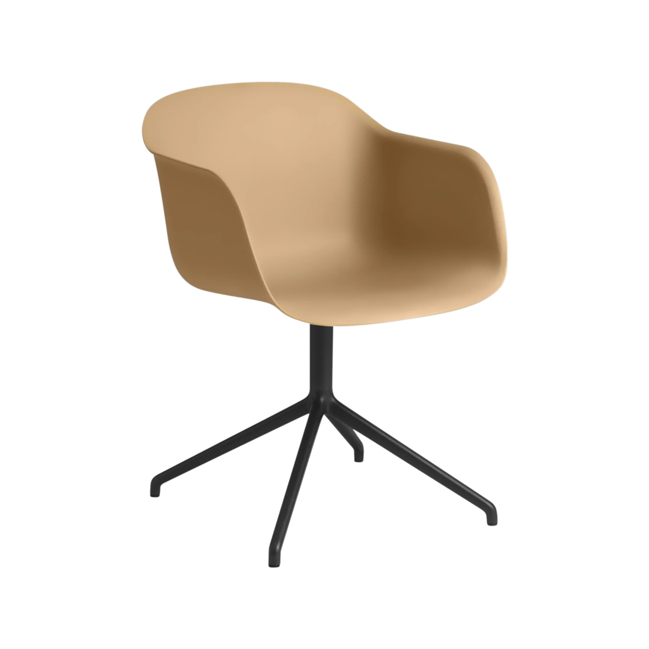 Muuto Fiber Armchair - Swivel Base - Recycled Plastic - Image 5