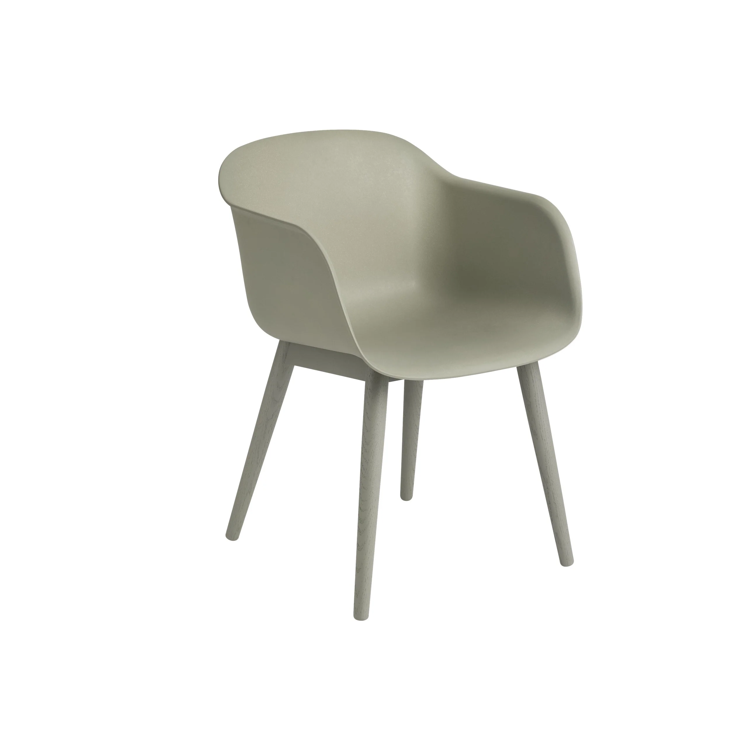 Muuto Fiber Armchair - Wood Base - Recycled Plastic - Image 3