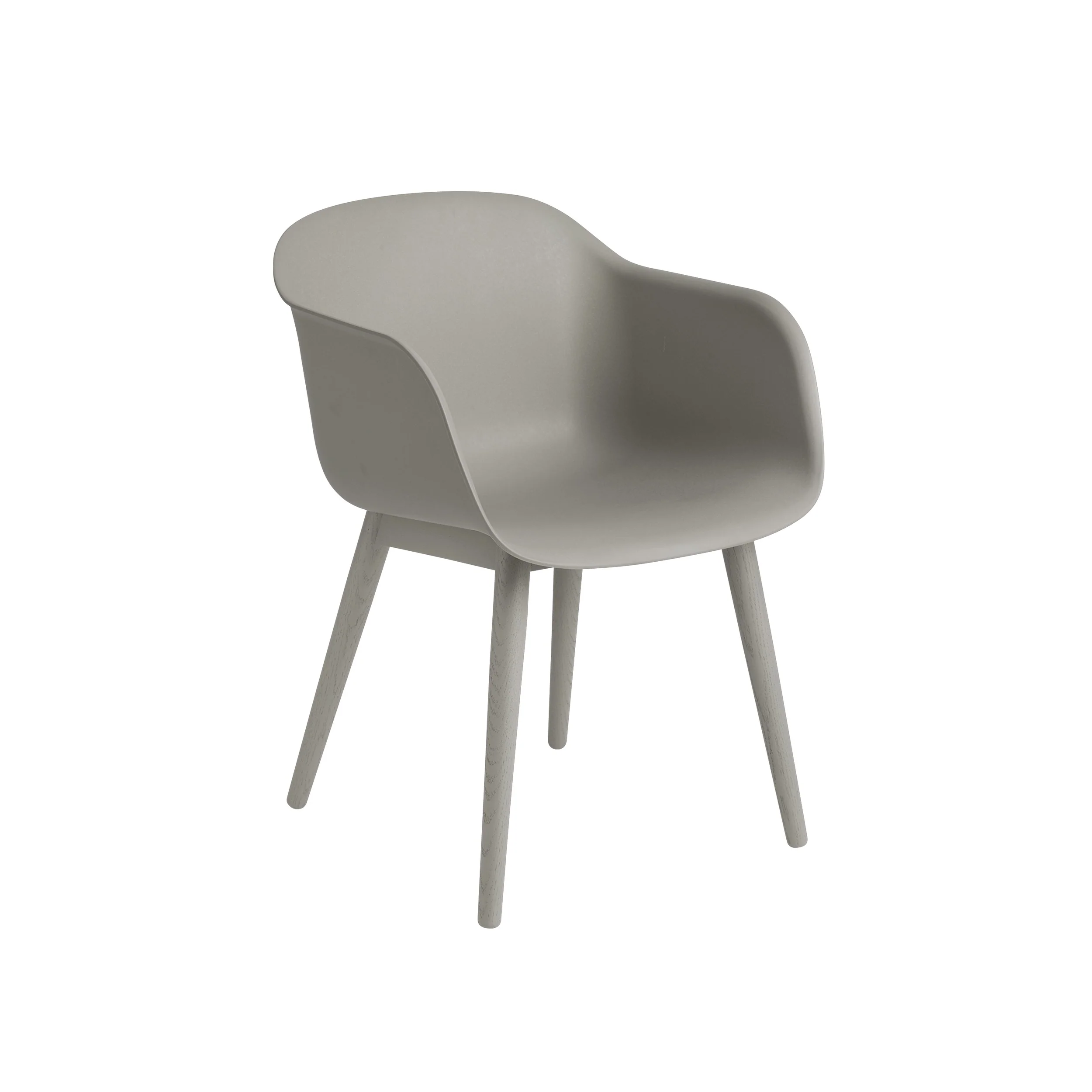 Muuto Fiber Armchair - Wood Base - Recycled Plastic - Image 4