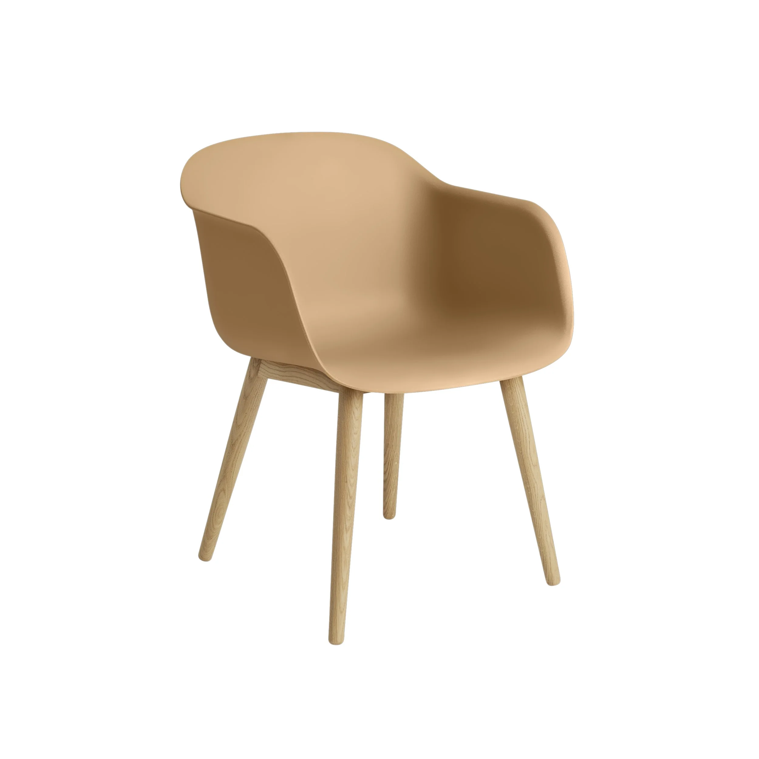 Muuto Fiber Armchair - Wood Base - Recycled Plastic - Image 5