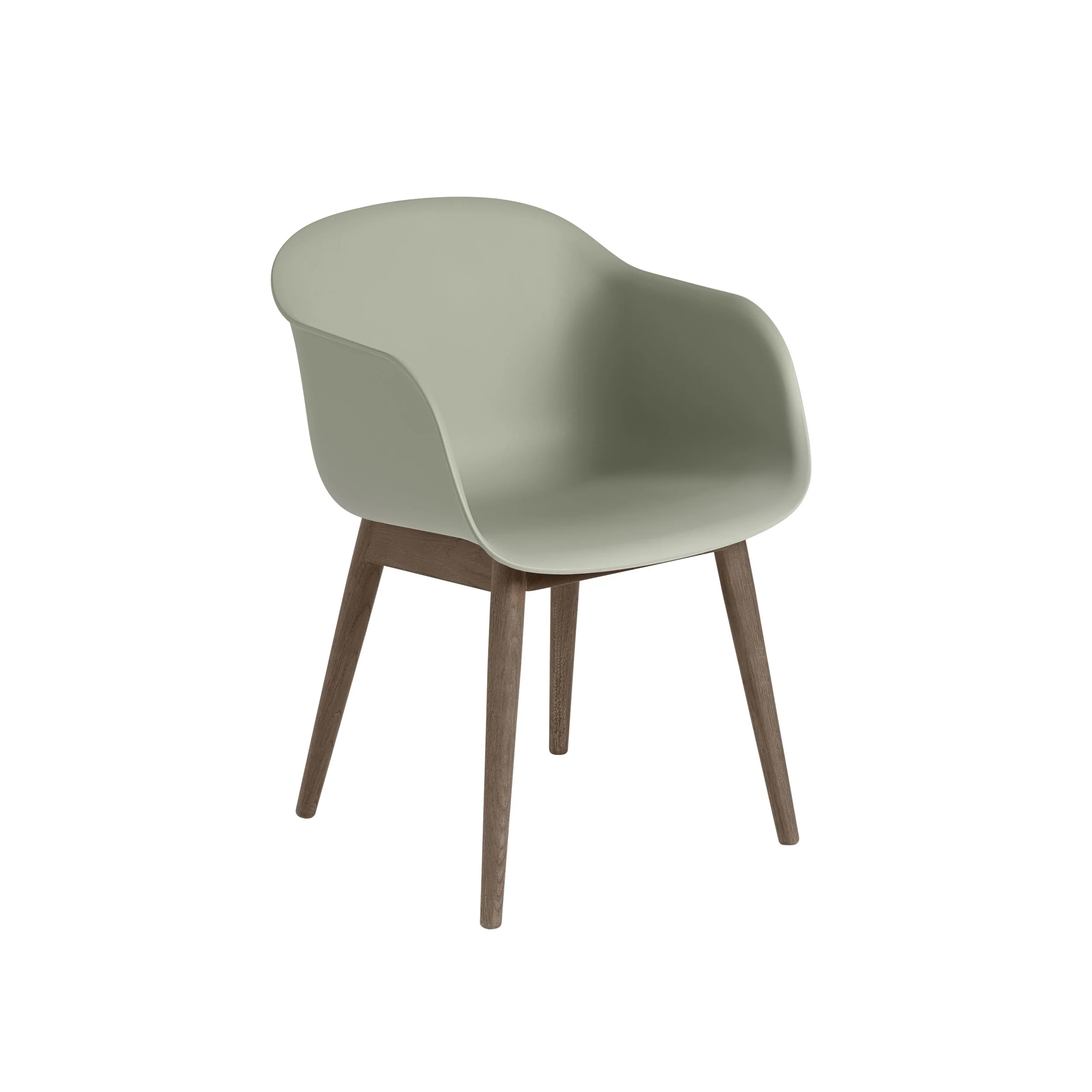 Muuto Fiber Armchair - Wood Base - Recycled Plastic - Image 7