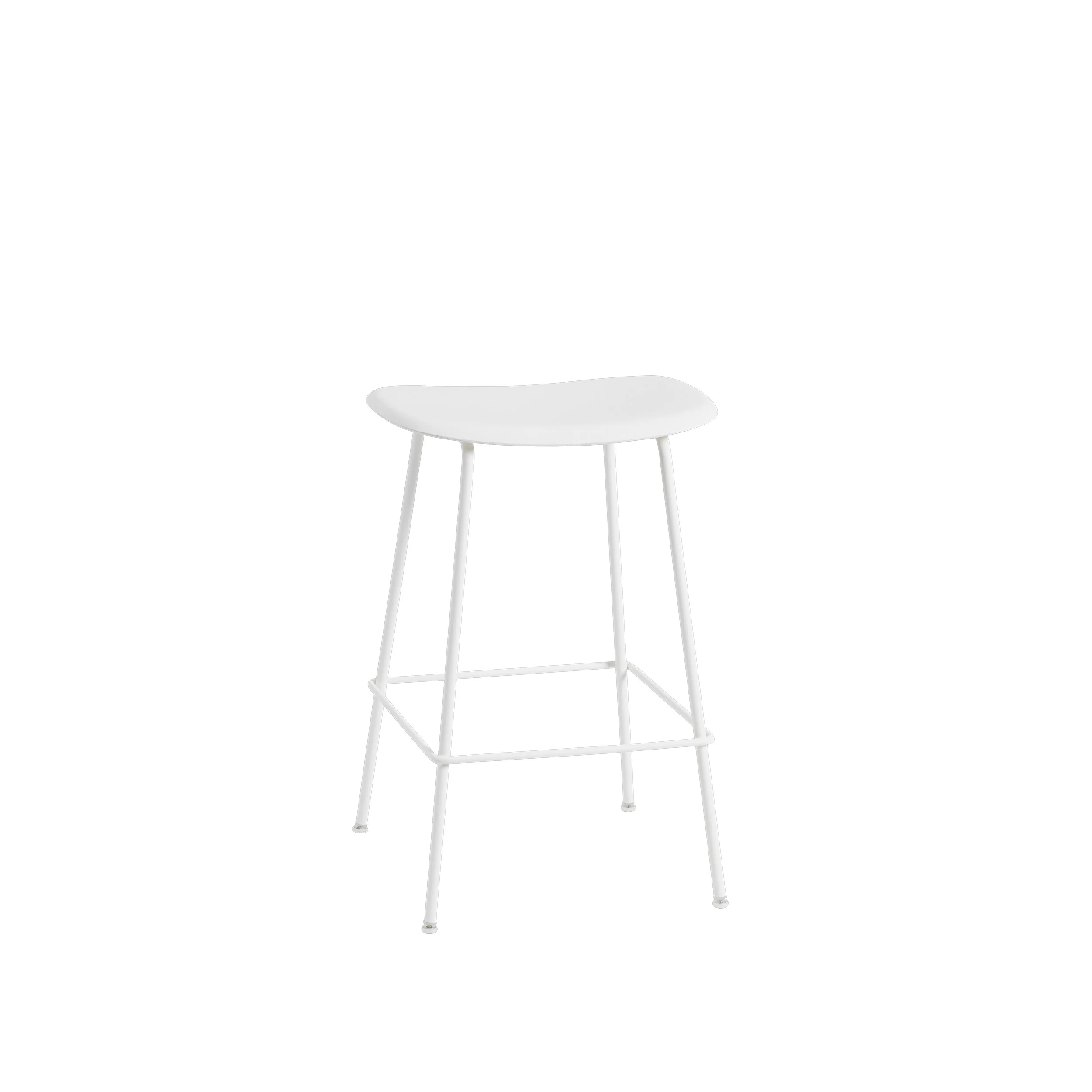 Muuto Fiber Counter & Bar Stool - Tube Base - Recycled Plastic - Image 3