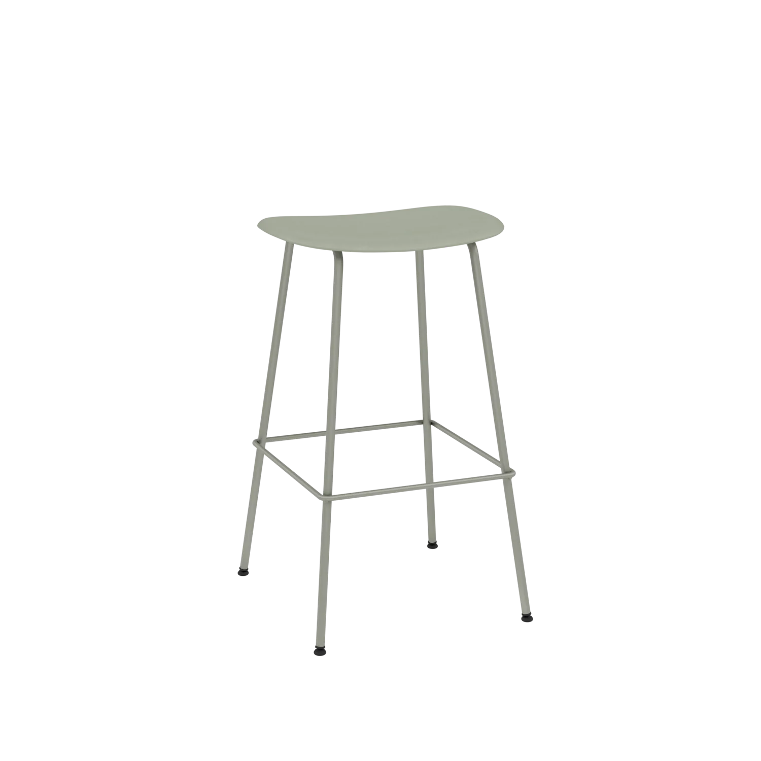 Muuto Fiber Counter & Bar Stool - Tube Base - Recycled Plastic - Image 9