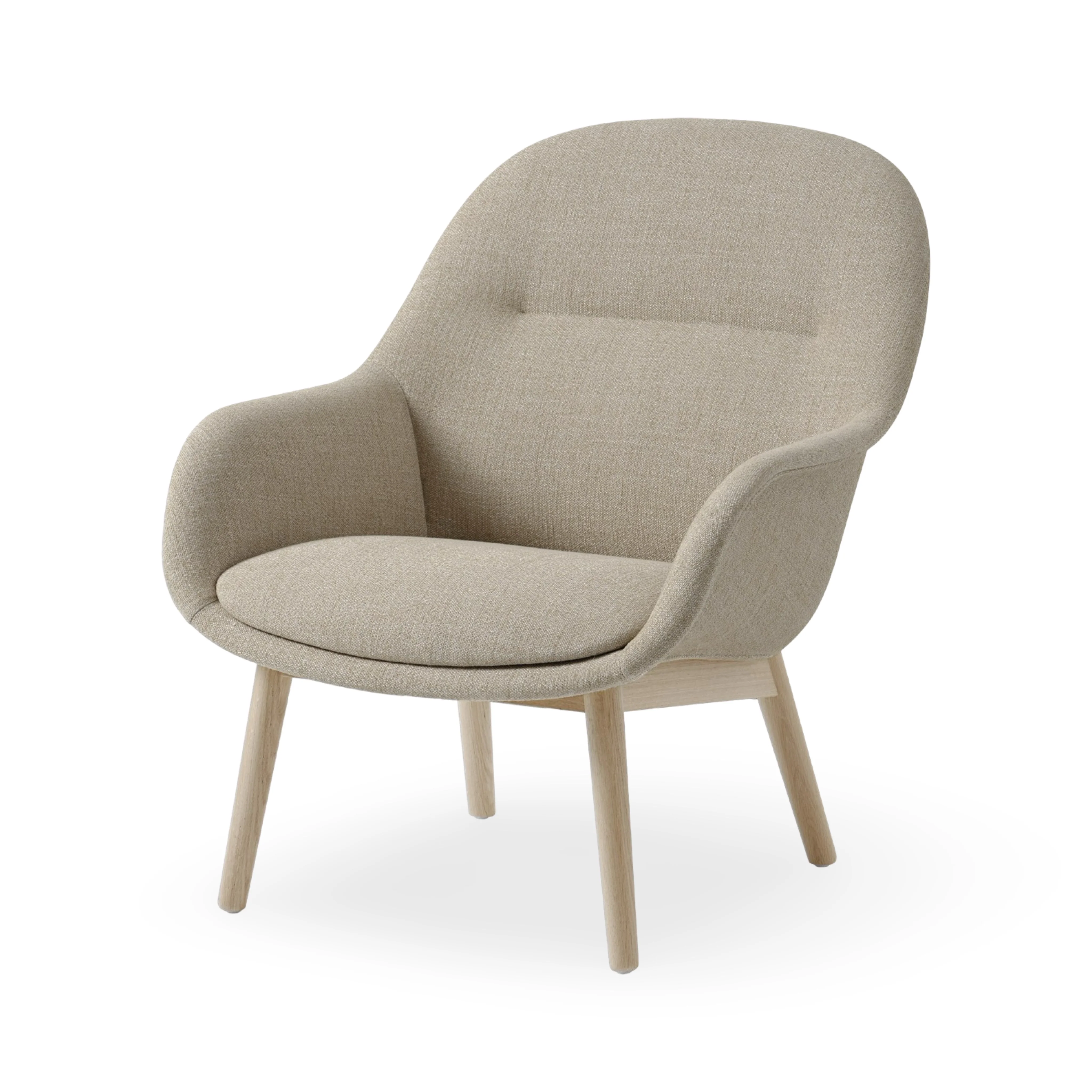 Muuto Fiber Lounge Armchair - Wood Base - Image 3