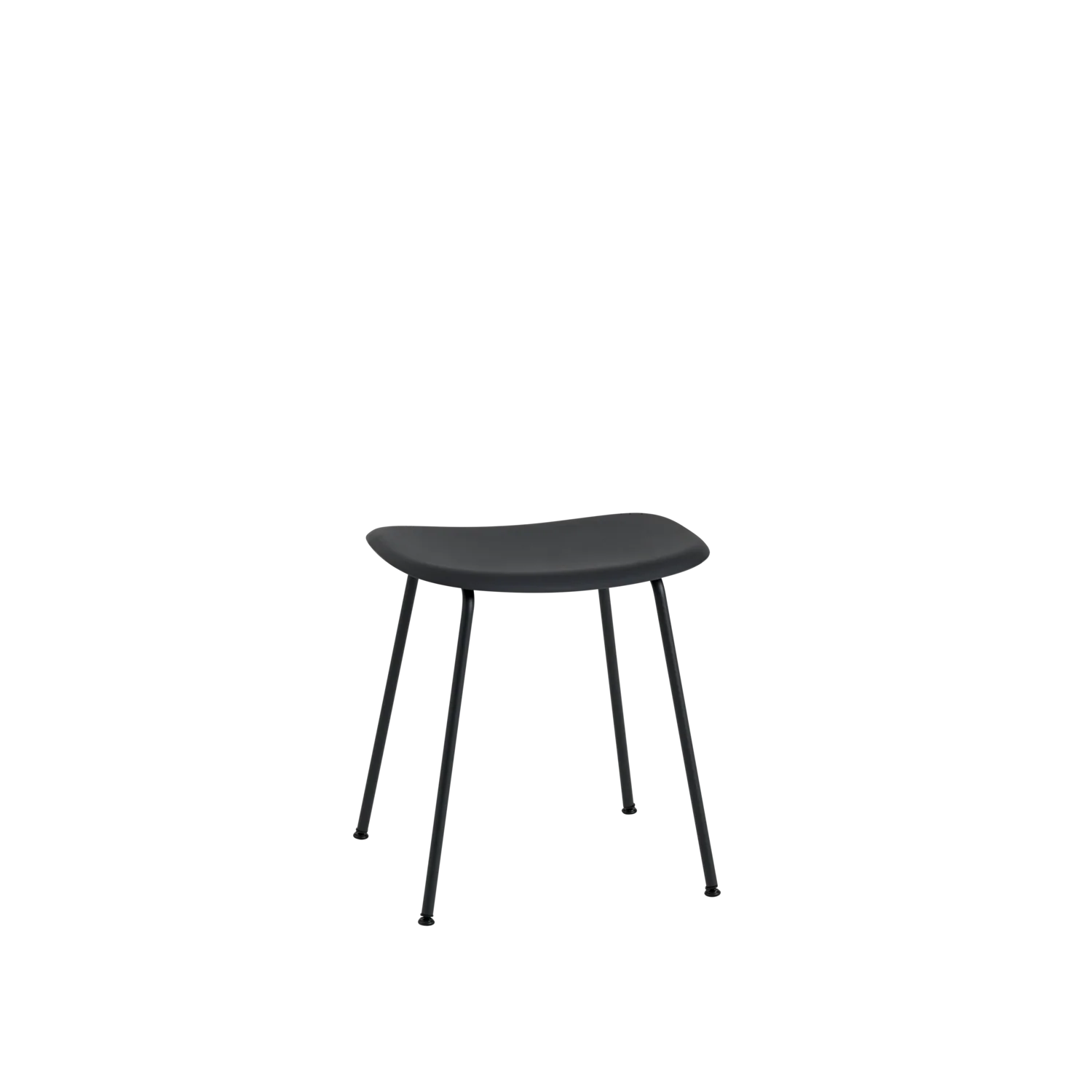 Muuto Fiber Low Stool - Tube Base - Recycled Plastic