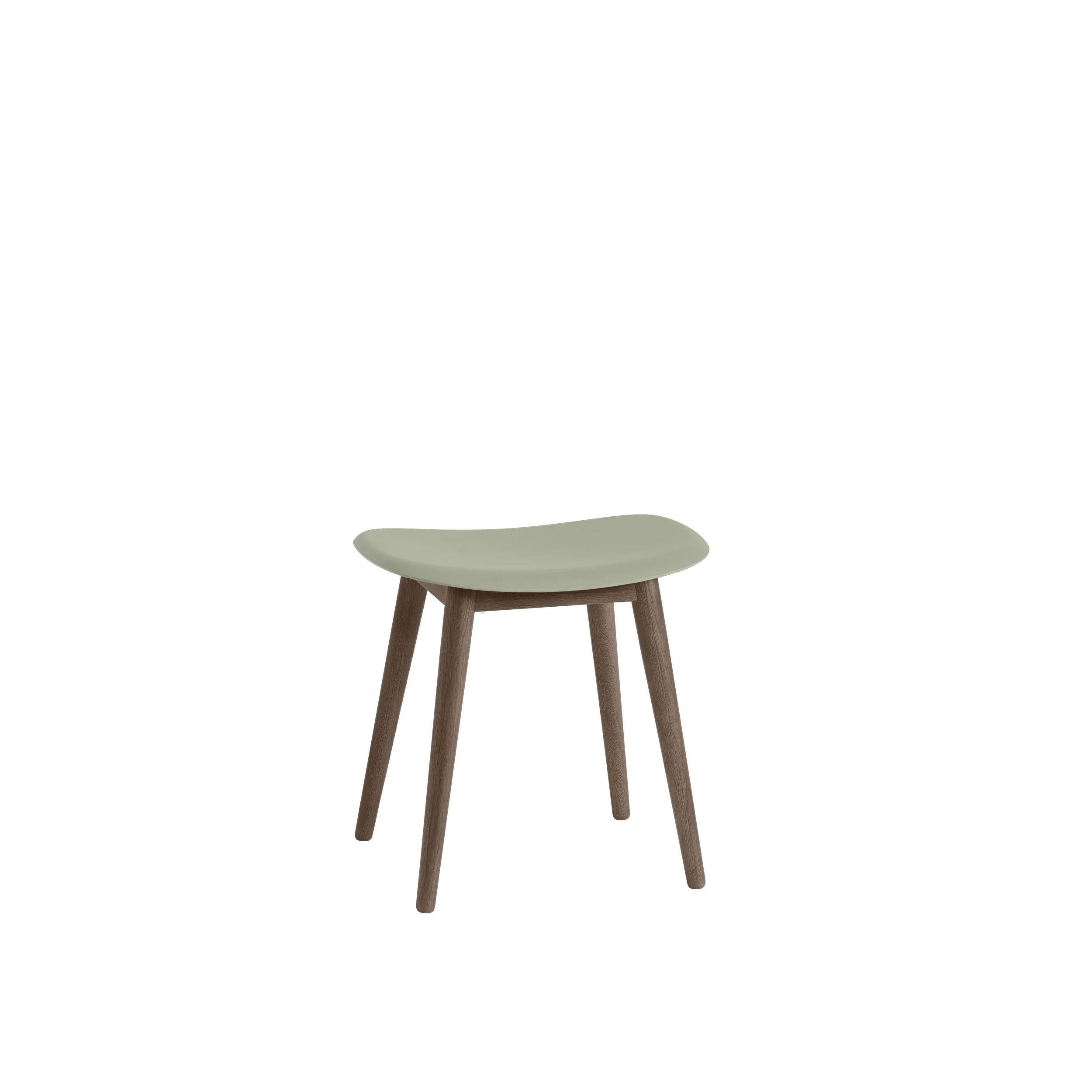 Muuto Fiber Low Stool - Wood Base - Recycled Plastic - Various Colours - Image 8