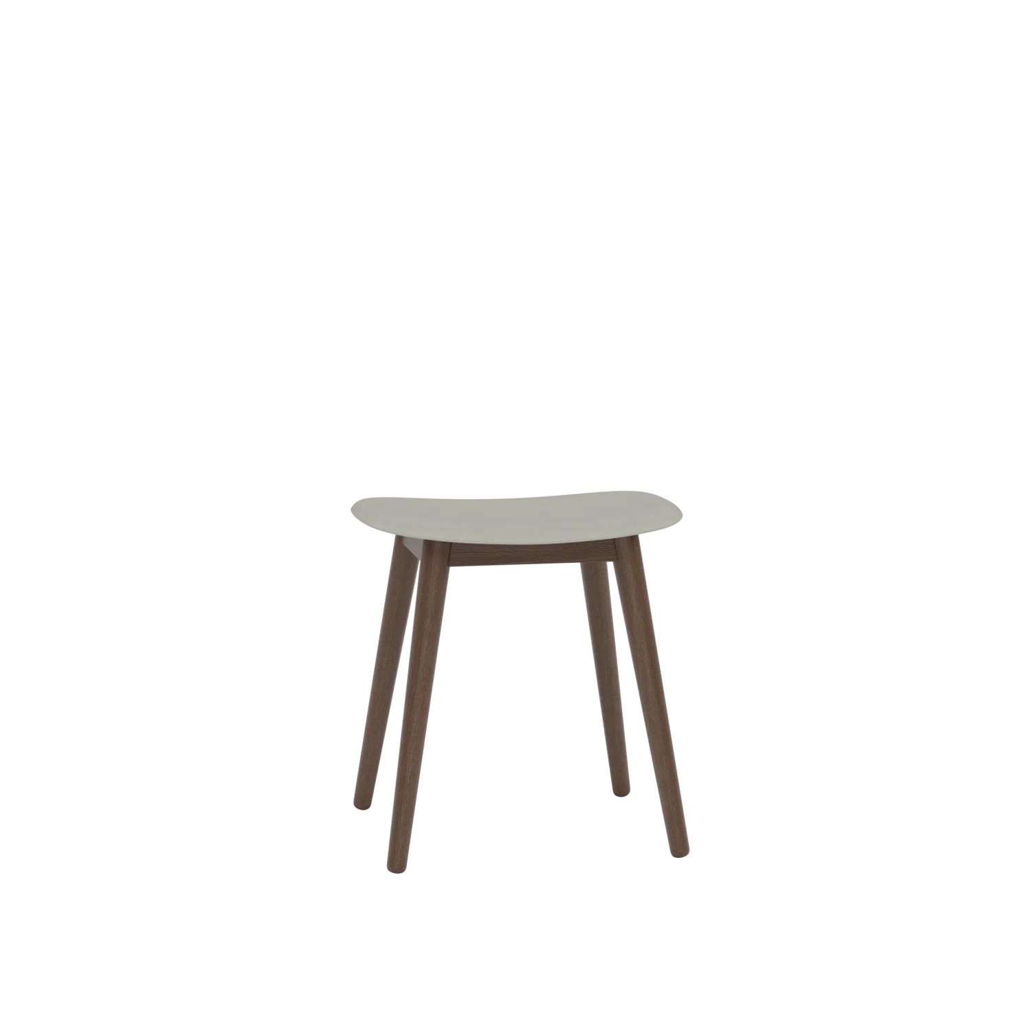 Muuto Fiber Low Stool - Wood Base - Recycled Plastic - Various Colours - Image 9