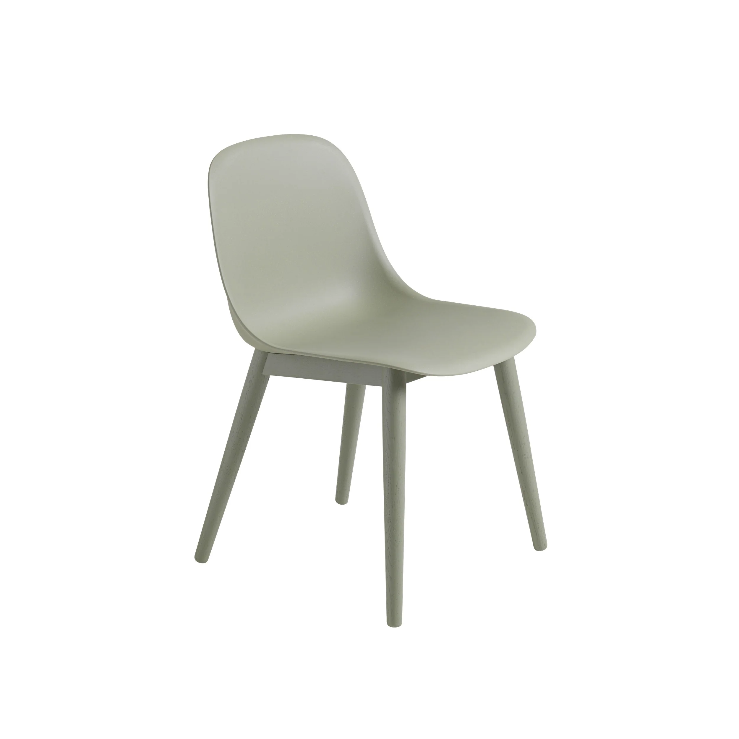 Muuto Fiber Side Chair - Wood Base - Recycled Plastic - Image 3