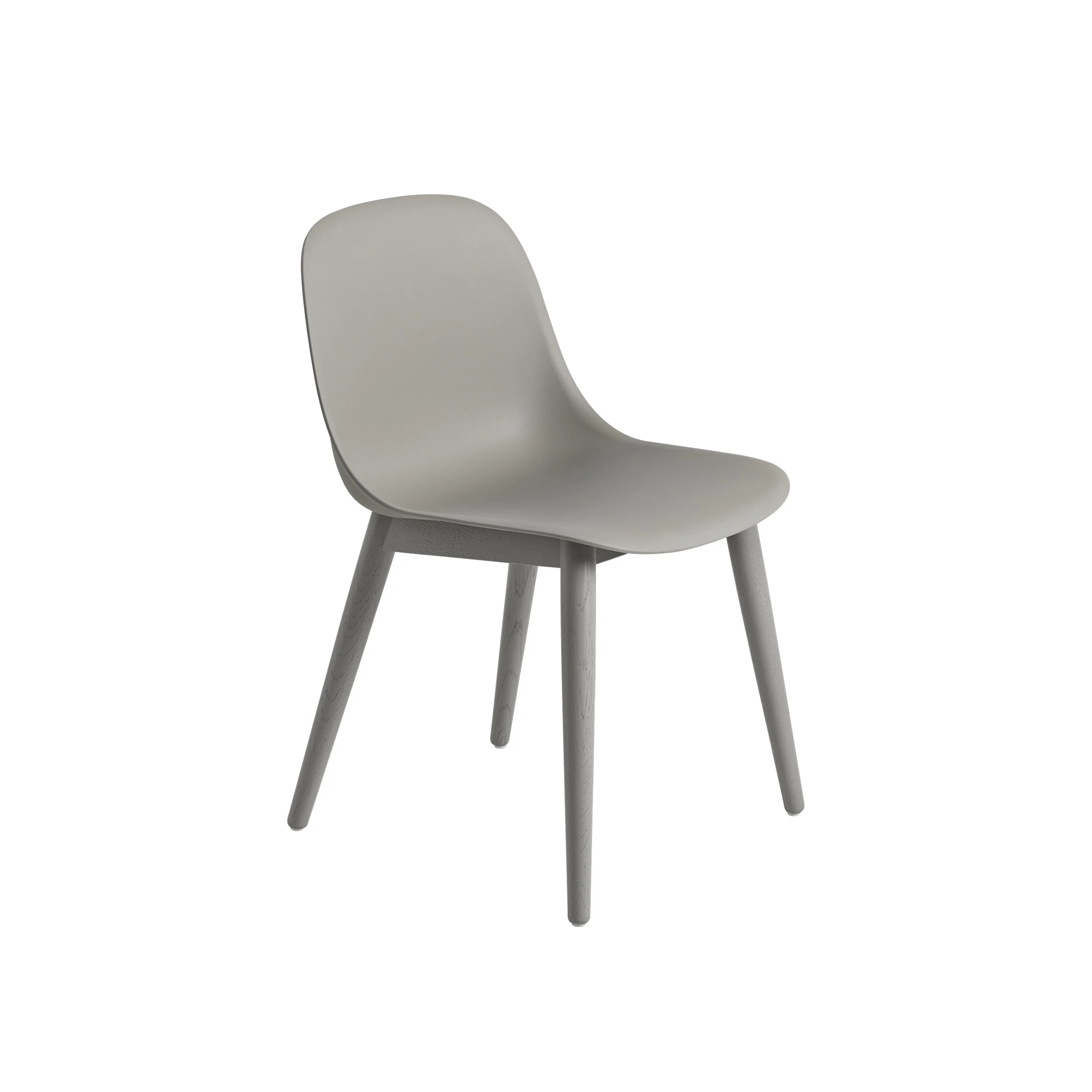 Muuto Fiber Side Chair - Wood Base - Recycled Plastic - Image 4