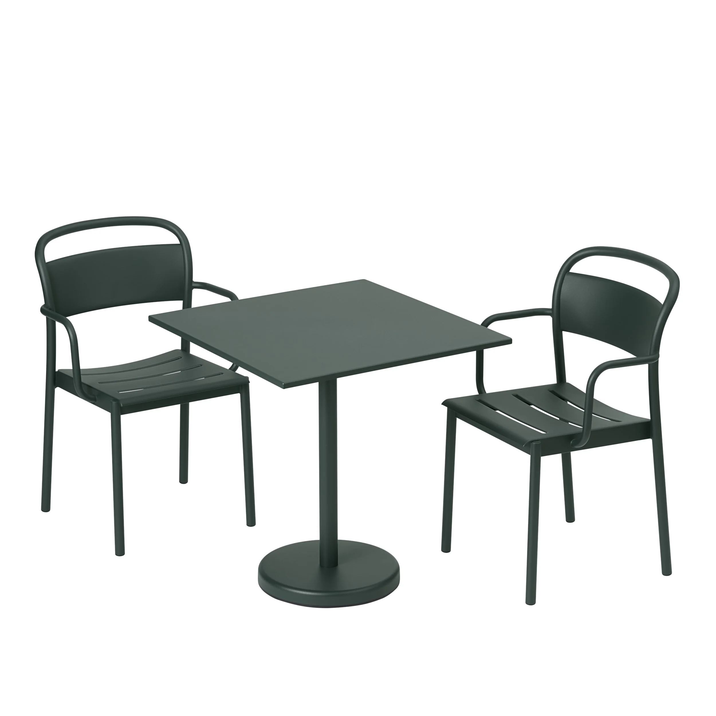 Muuto Linear Steel Outdoor Cafe Table - Square - Image 7