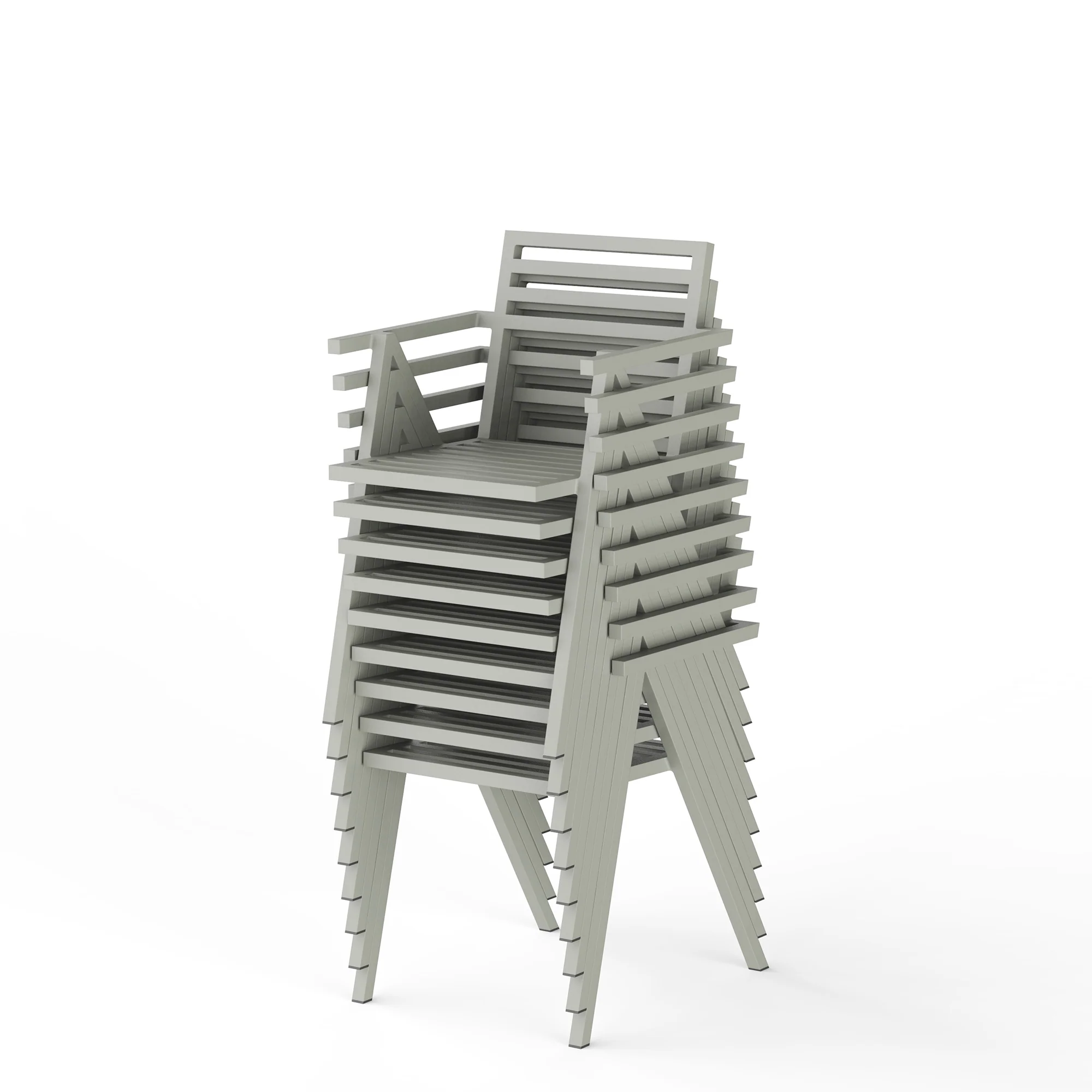 NINE 19 Outdoors Stacking Arm Chair - Image 4